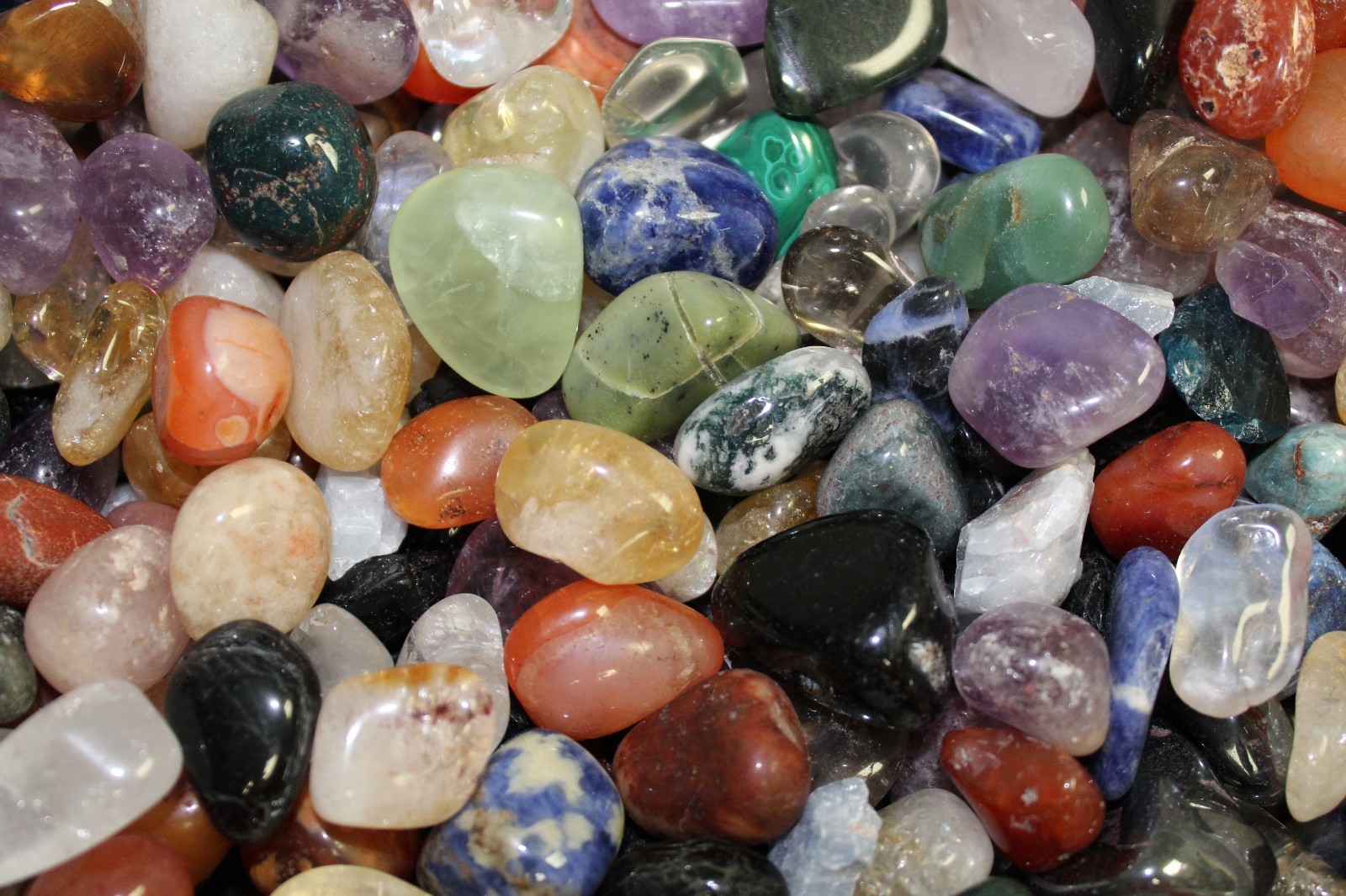 Assorted Mixed Tumbled Stones HUGE 10 lb Wholesale Bulk Lot LARGE Tumble