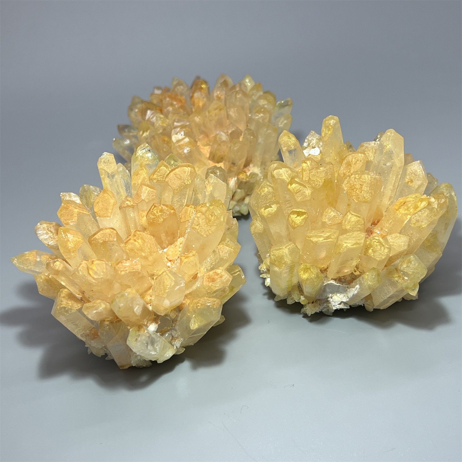290g+ New Find yellow Phantom Quartz Crystal Cluster Mineral Specimen Random 1PC