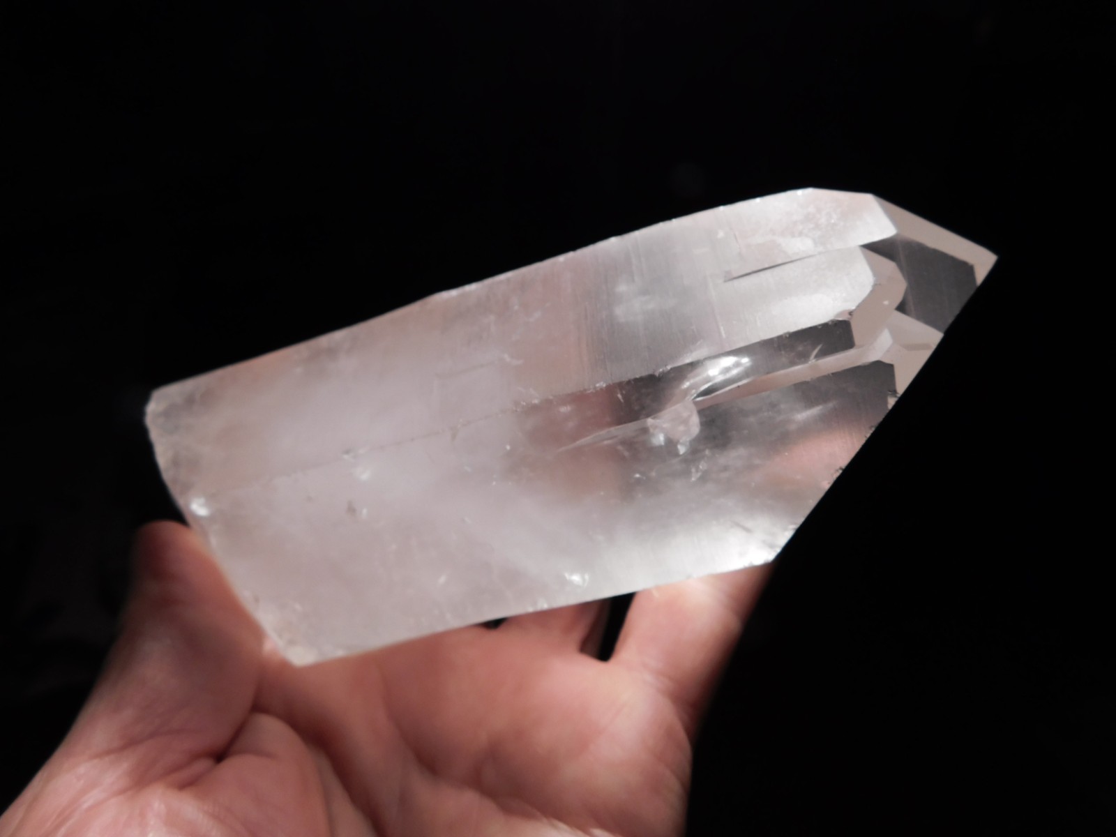 Big! Semi Translucent LEMURIAN Quartz Crystal From Brazil 710gr