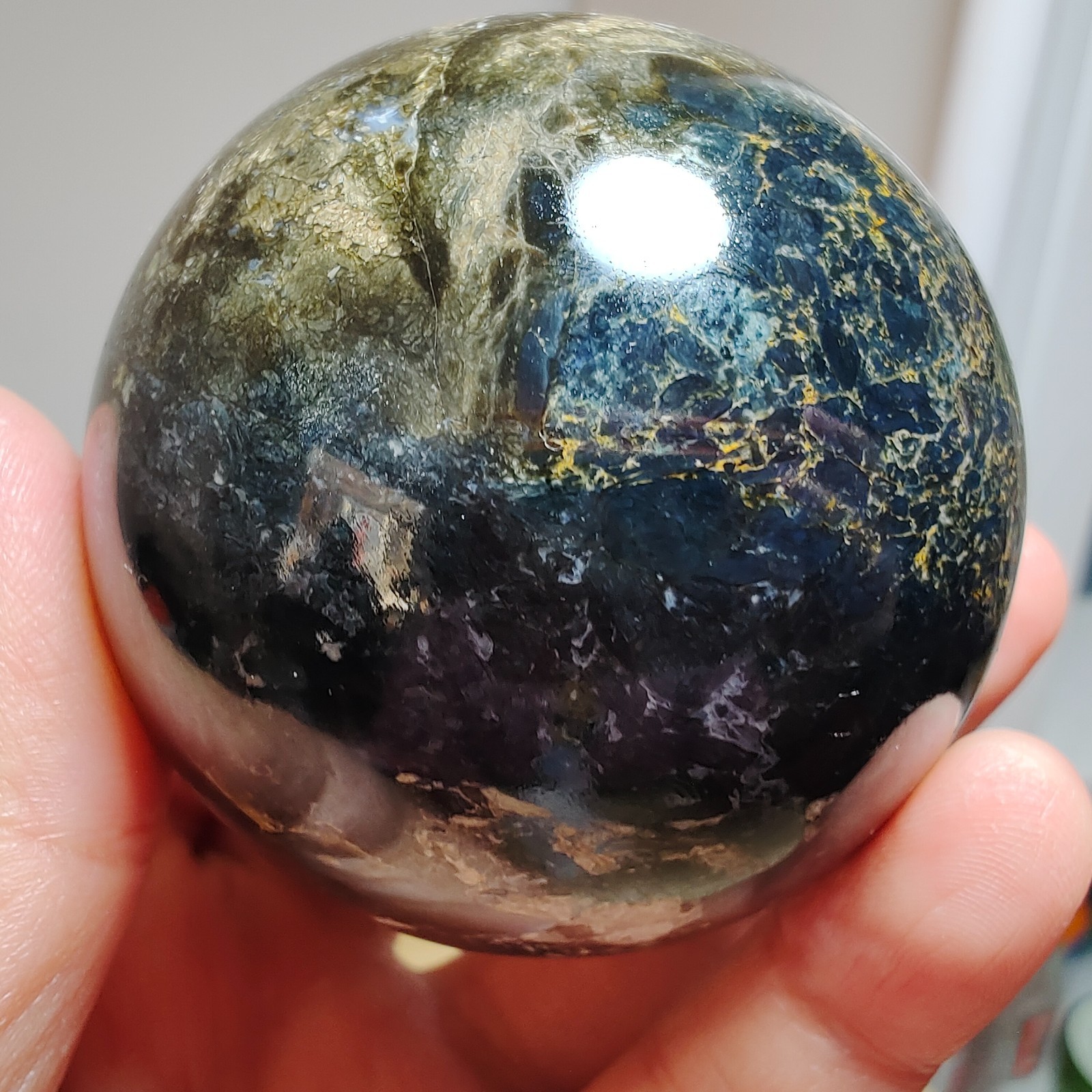 290g WOW! Natural Rare Pietersite Crystal ball Quartz Sphere Healing