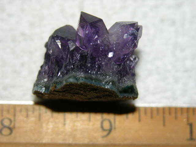 Amethyst crystal cluster grape jelly saturation smaller jewelry-sized 1″ K79