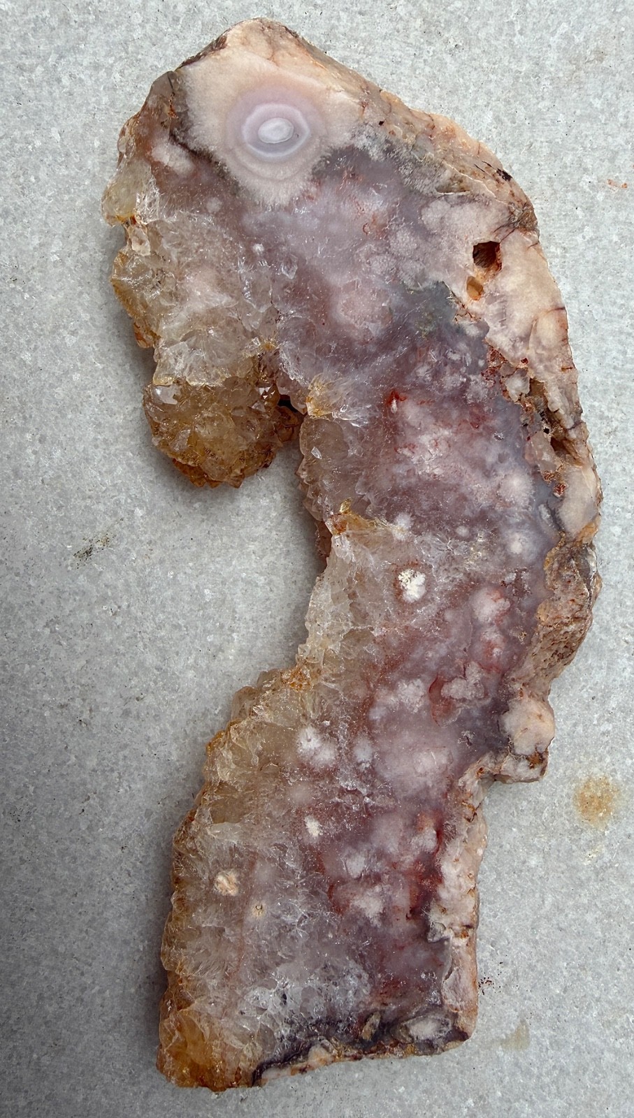 Wholesale Lot 2 Lbs Natural Pink Amethyst Flower Agate Slab Crystal