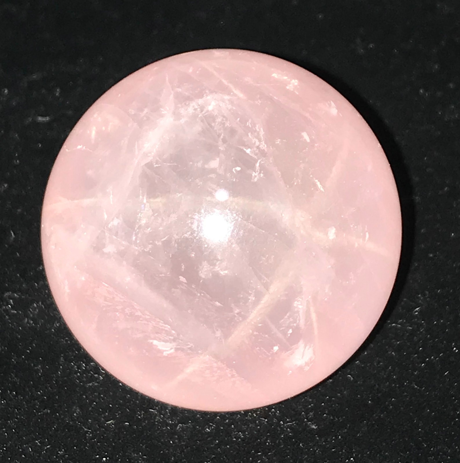 Natural STAR Rose Quartz SPHERE Ball Crystal Reiki Stone Healing