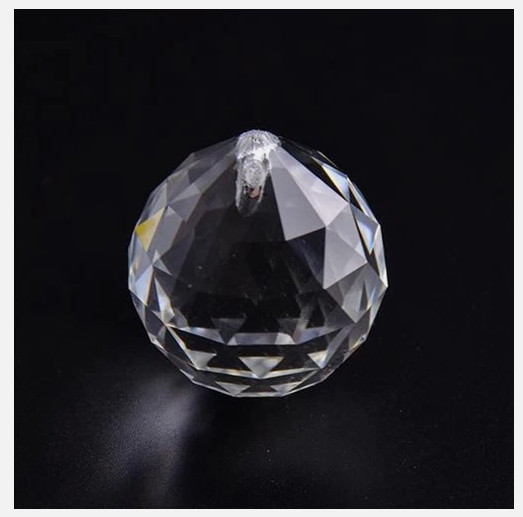 50/100Pcs Hanging K9 Crystal Ball Prism Pendant Curtain Chandelier Decor Lot 2CM