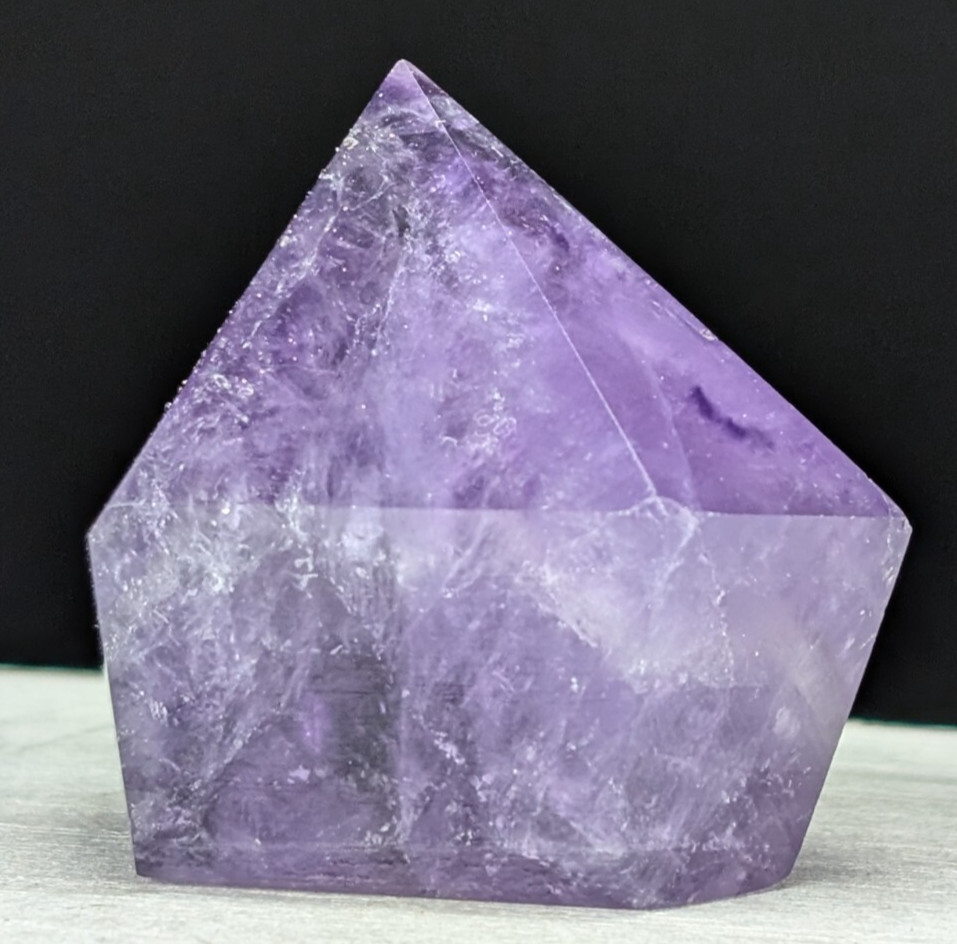 Amethyst Tower Diamond Gem Purple Crystal Chakra Gemstone Point