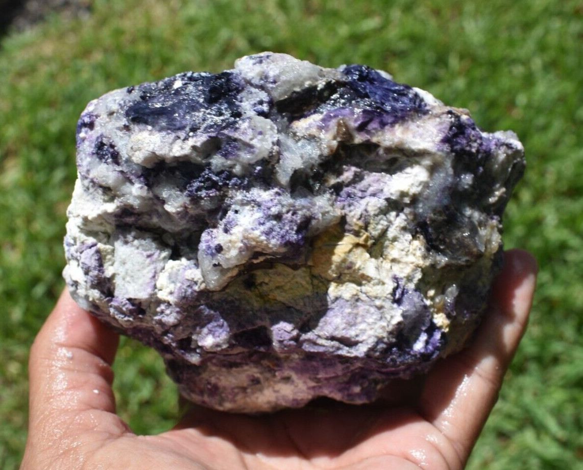 1.92 LB PURPLE TIFFANY STONE ROUGH, OPALIZED FLUORITE Utah (GSD)