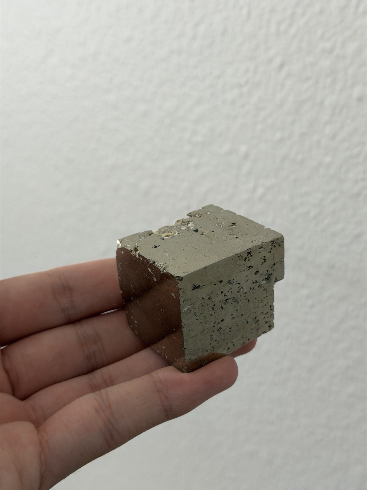 Big! PYRITE Crystal CUBE or Cubic Shaped Crystal 100% Natural From Spain 175gr