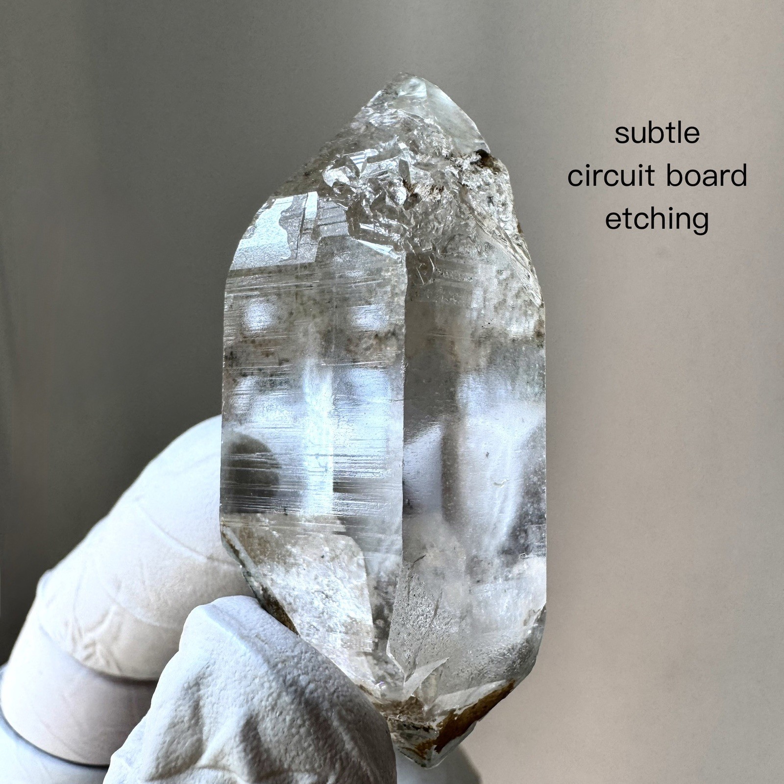 “Emerald Mist” Hashupi Himalayan Quartz Double Terminated Green Phantom Crystal
