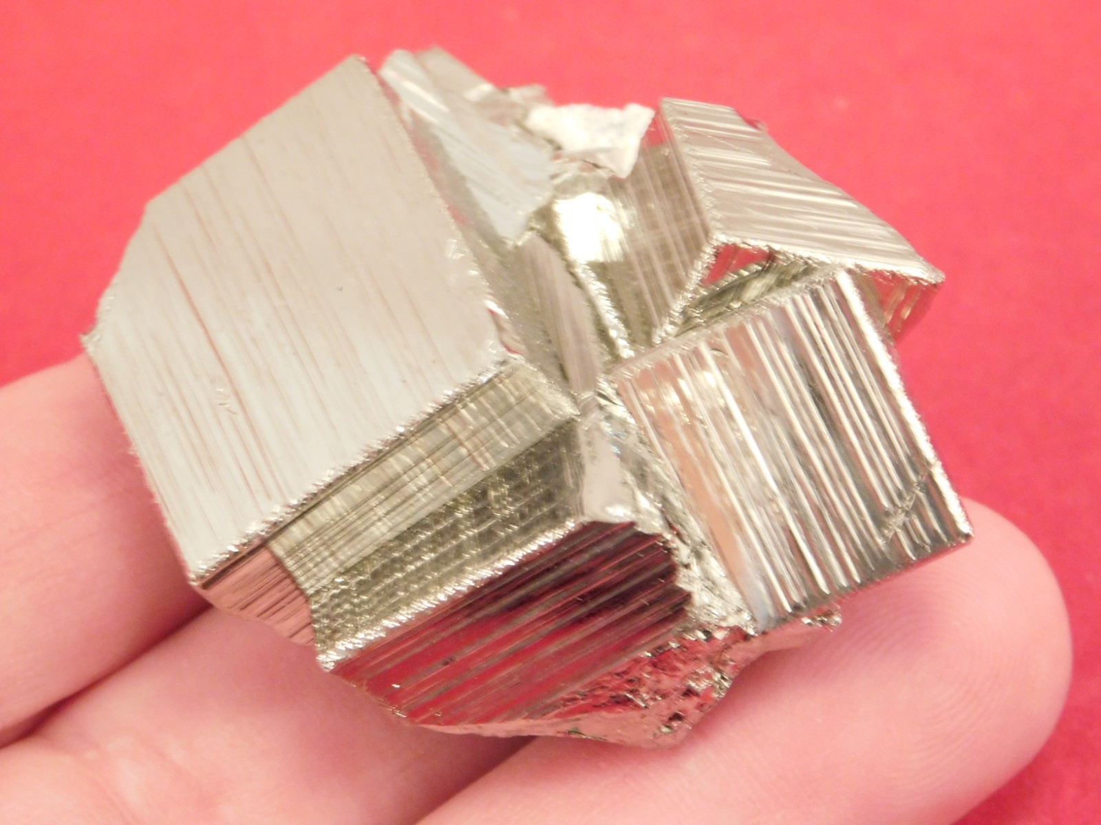 Smaller Nice and 100% Natural Pyrite CUBE Cluster Huanzala Mine Peru 132gr