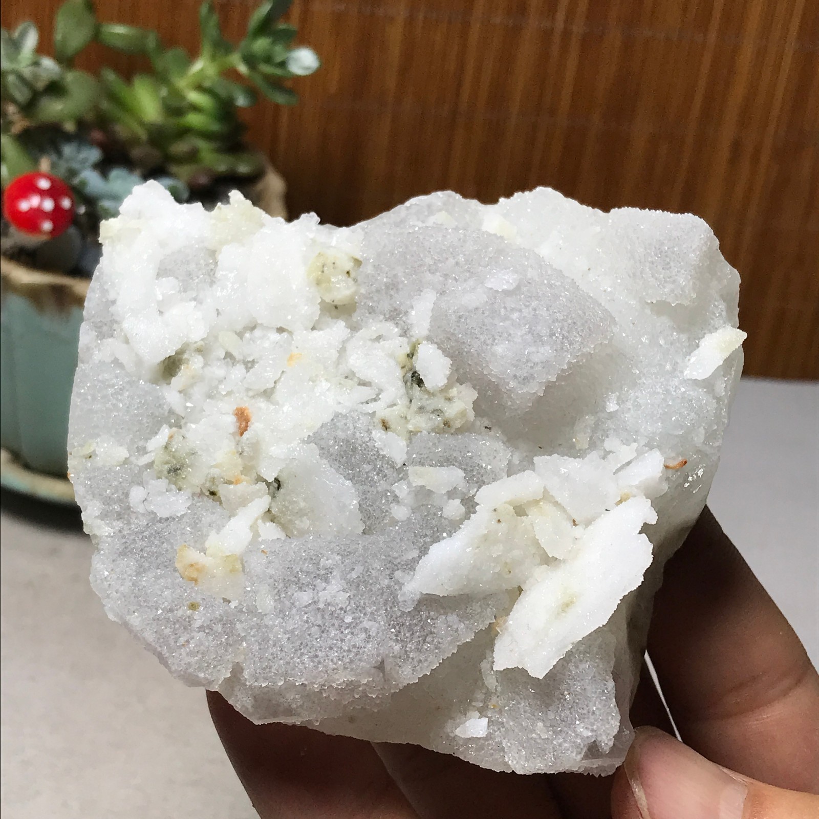 88-78-32mm Natural Light purple calcite fluorite Mineral Specimen 305g A6070