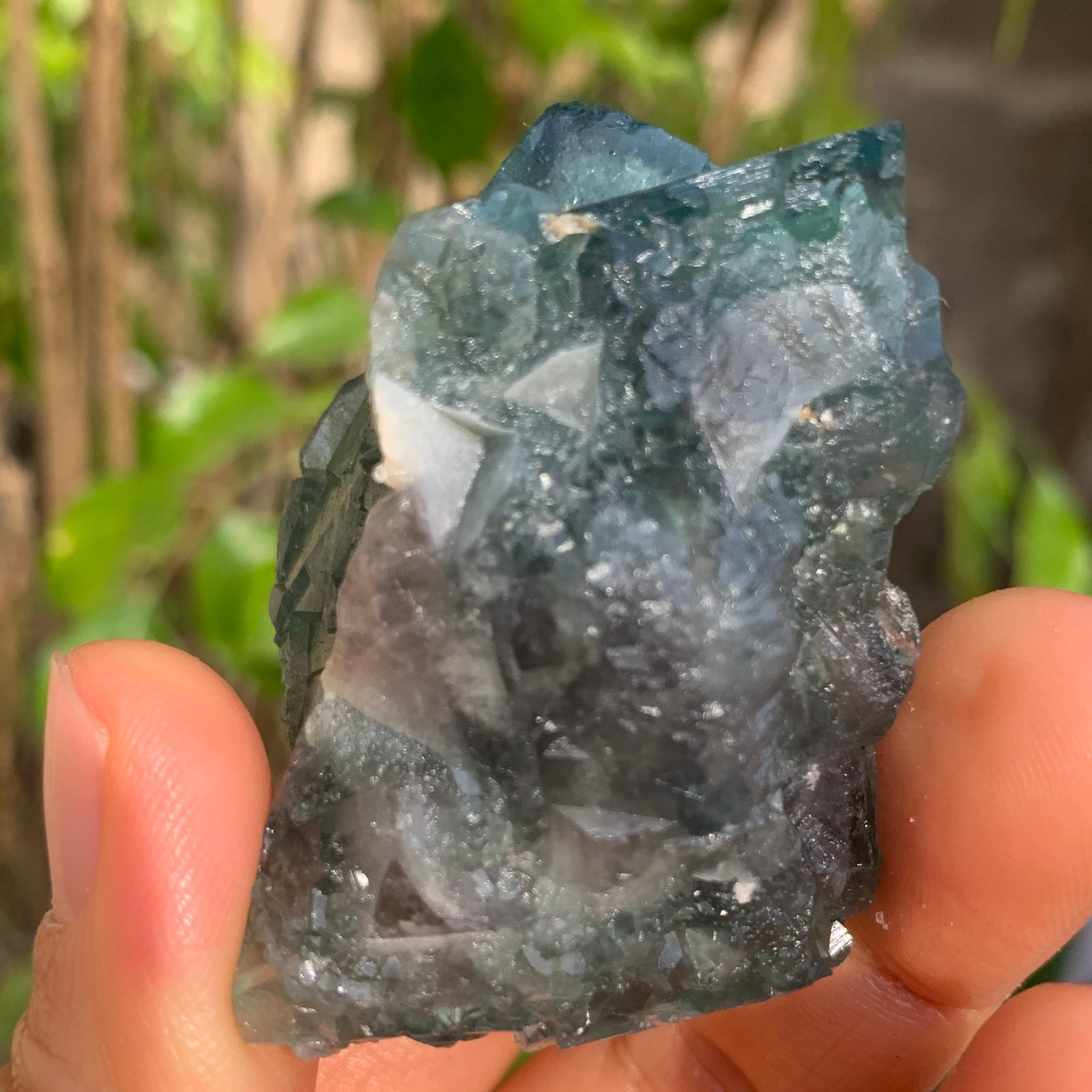 88g Natural Green FLUORITE Quartz Crystal Cluster Mineral Specimen