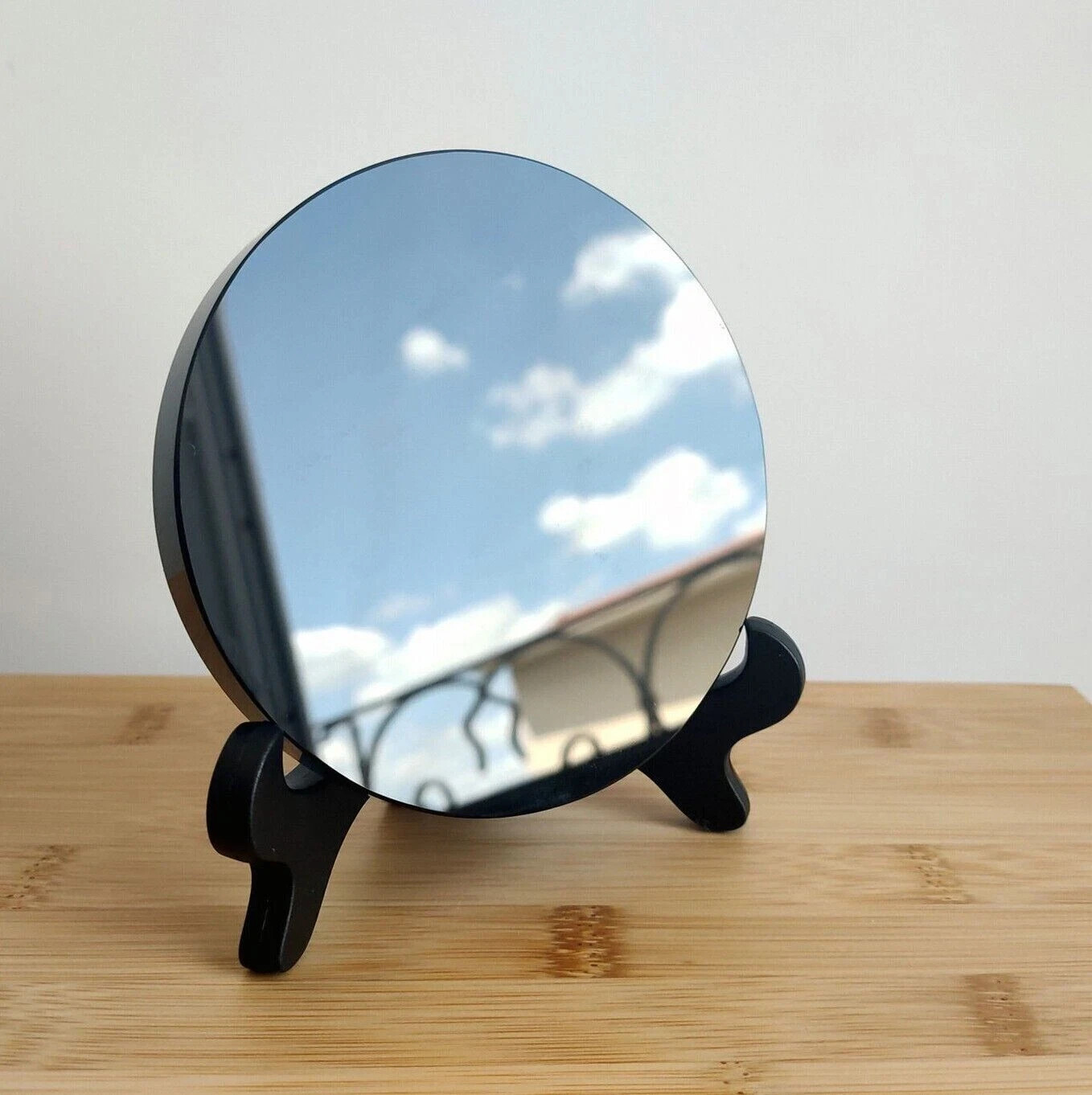 Halloween Mirror Obsidian Magic Mirror Scrying Plate Natural Crystal Gifts Decor