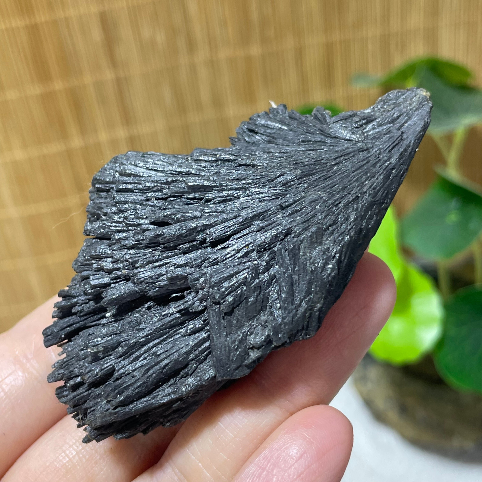 64g Natural Irregular natural black crystal cluster mineral specimen（dian qishi）