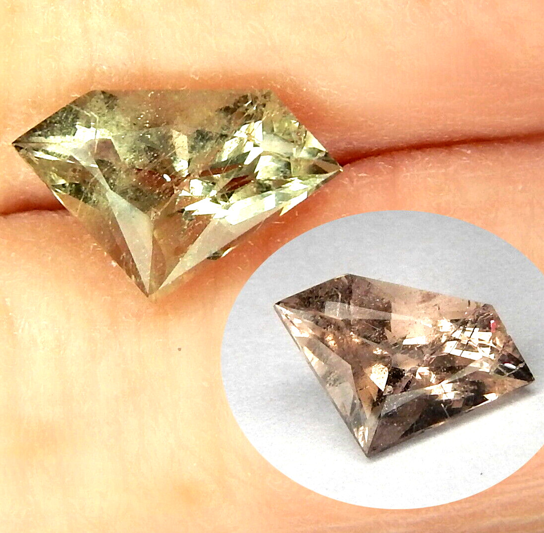 RARE 2.2ct Color Change Petalite Natural Earth Mined Unheated Faceted Burma