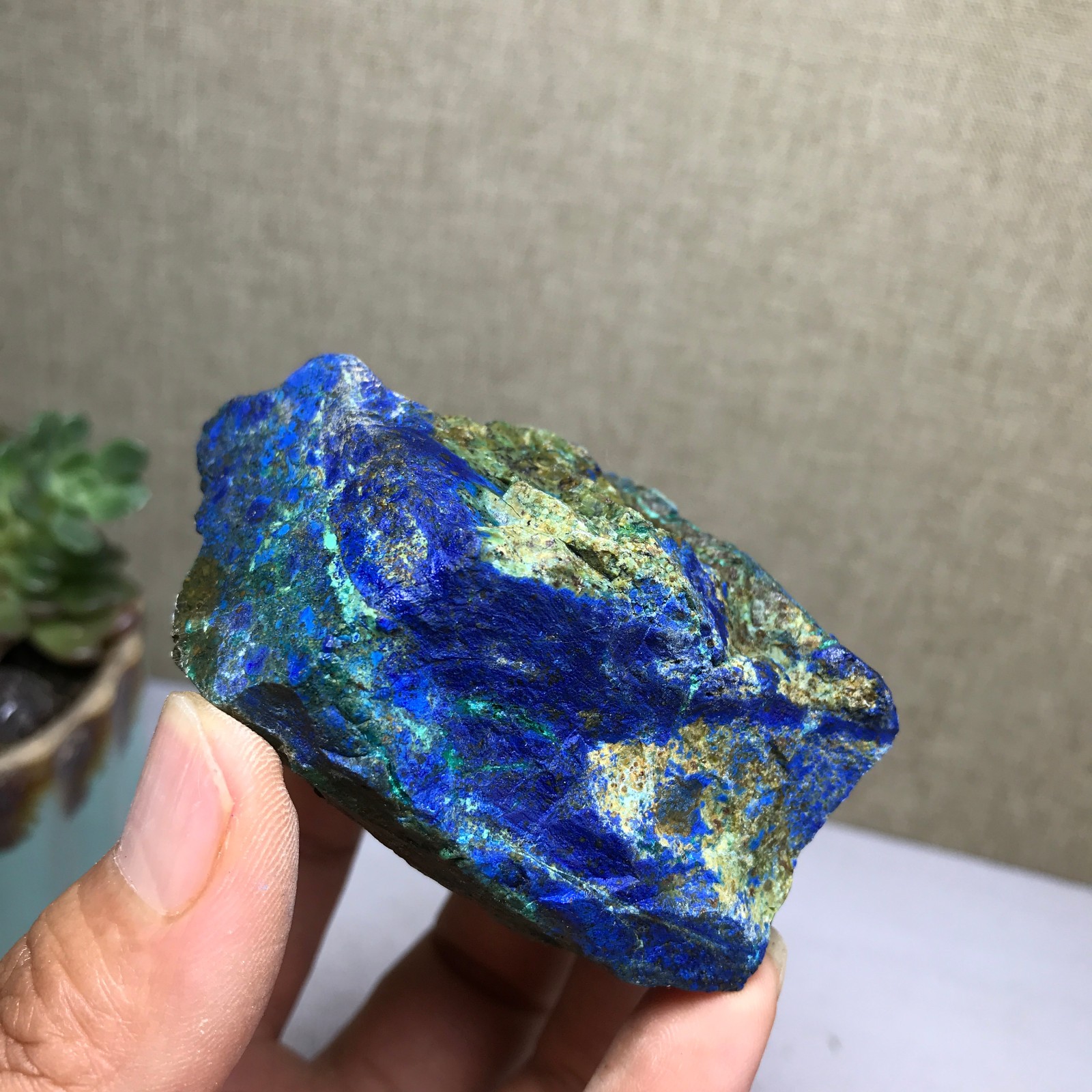 158g Natural Azurite/Malachite gemstone Rough original Crystal Specimen A5792