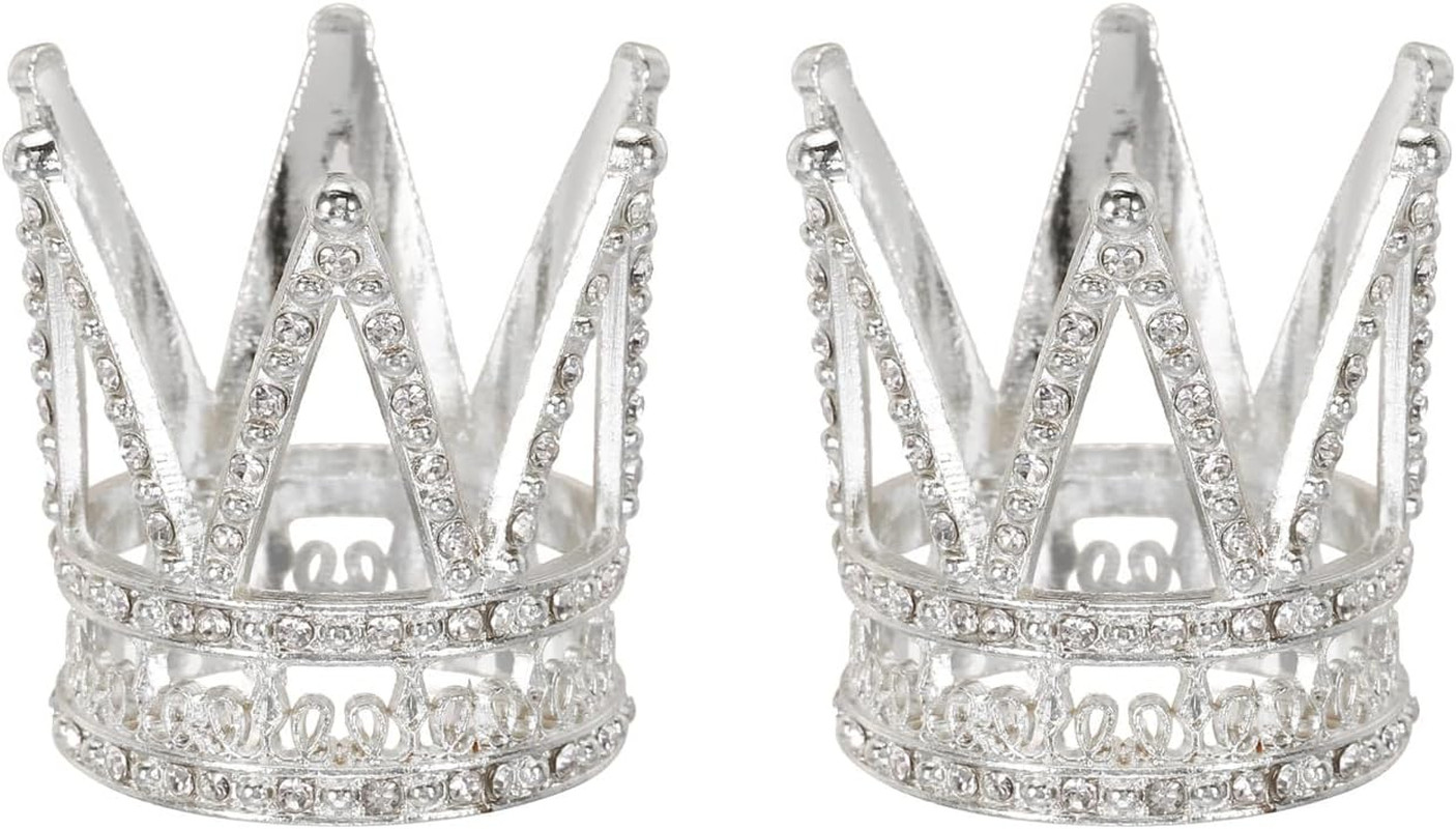 Crystal Ball Display Holder Crown Shaped Egg Stand Alloy Glass Ball Stand Displa