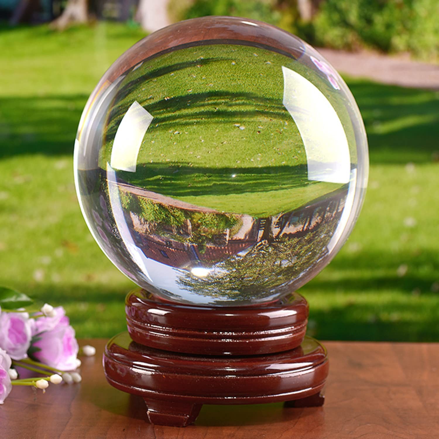awagas K9 Crystal Ball 150mm(6 inch) Clear with Transparent