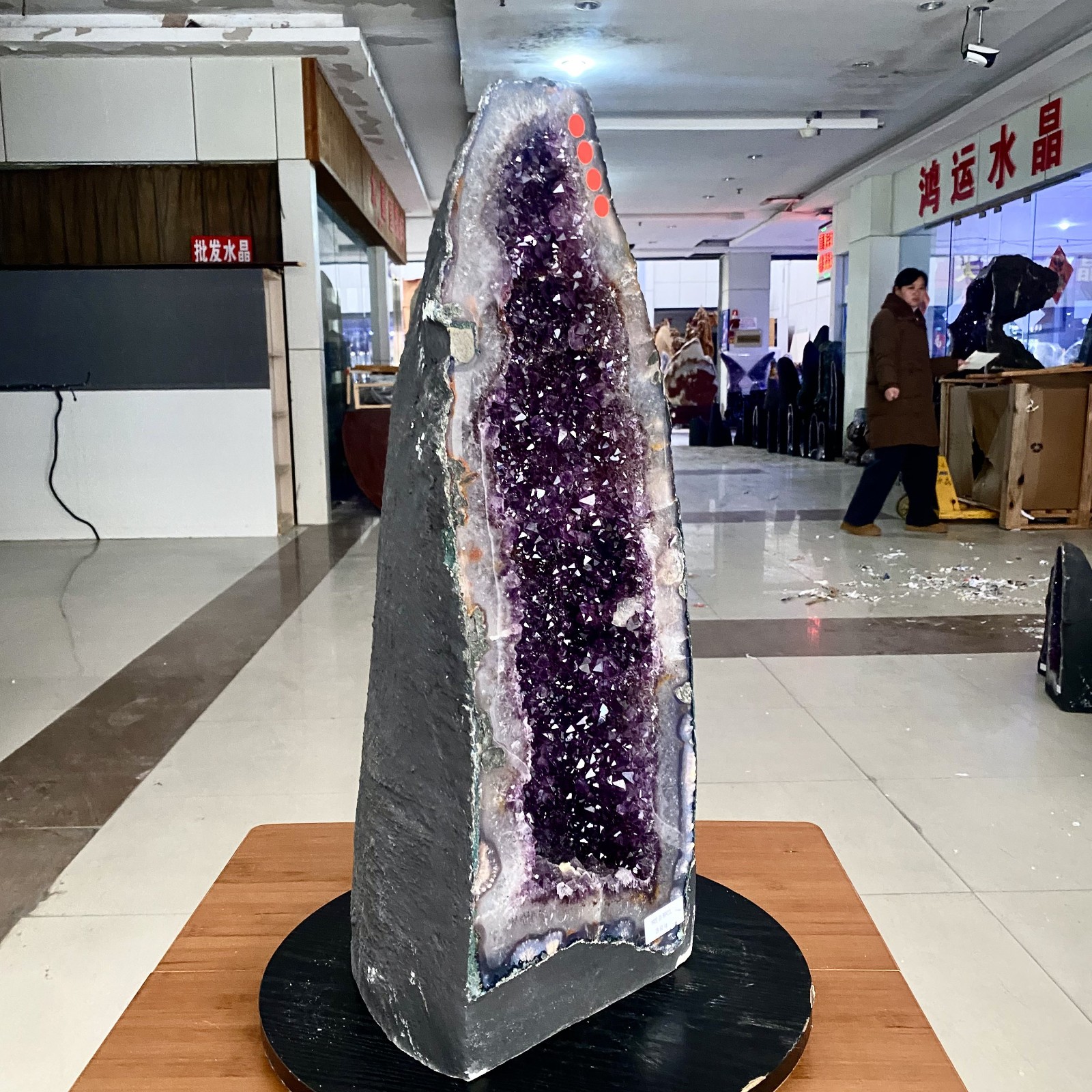 4LB Natural white crystal square pointed column quartz crystal spiritual repair
