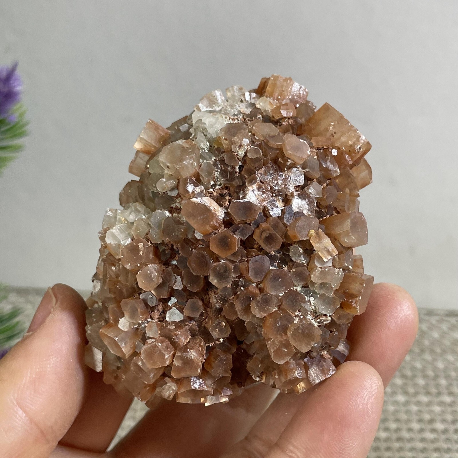 136g NATURAL ROUGH RED ARAGONITE CRYSTAL CLUSTERS FROM MOROCCO