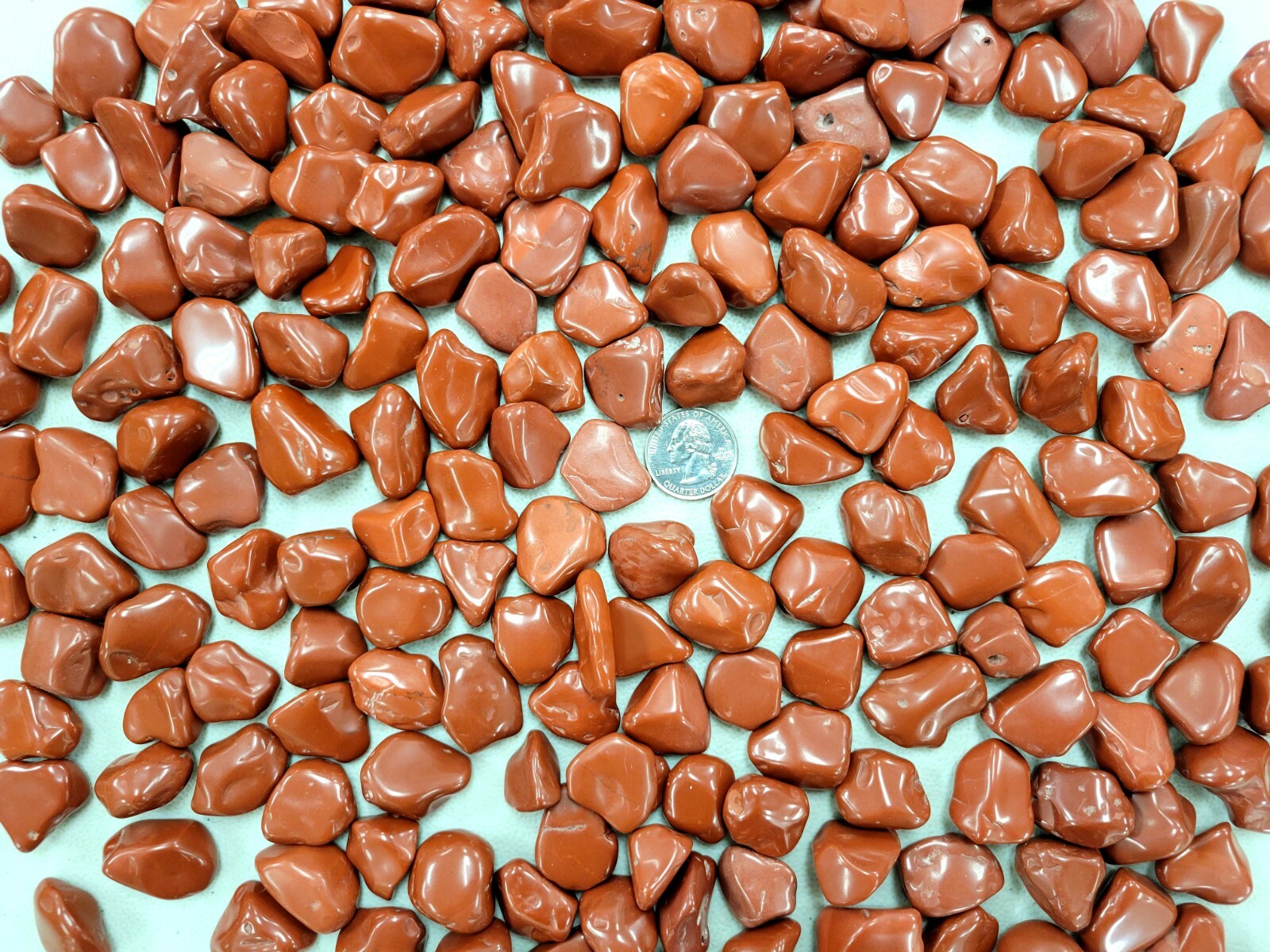 Tumbled Red Jasper Crystal Stones Pendant Size 1/2 inch to 1 inch Healing Gems