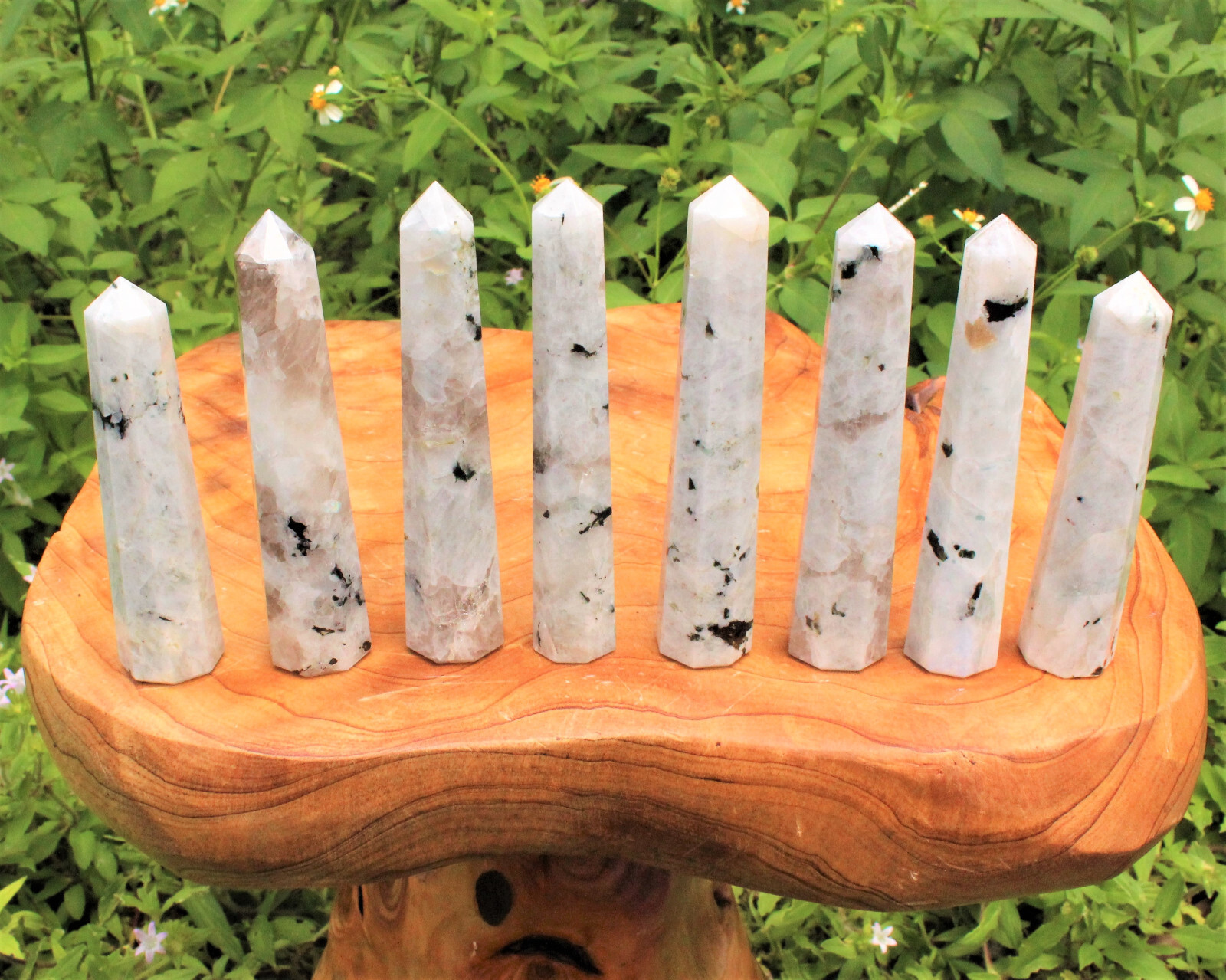 LARGE Rainbow Moonstone Obelisk, 5 – 6″ (Rainbow Moonstone Crystal Tower)