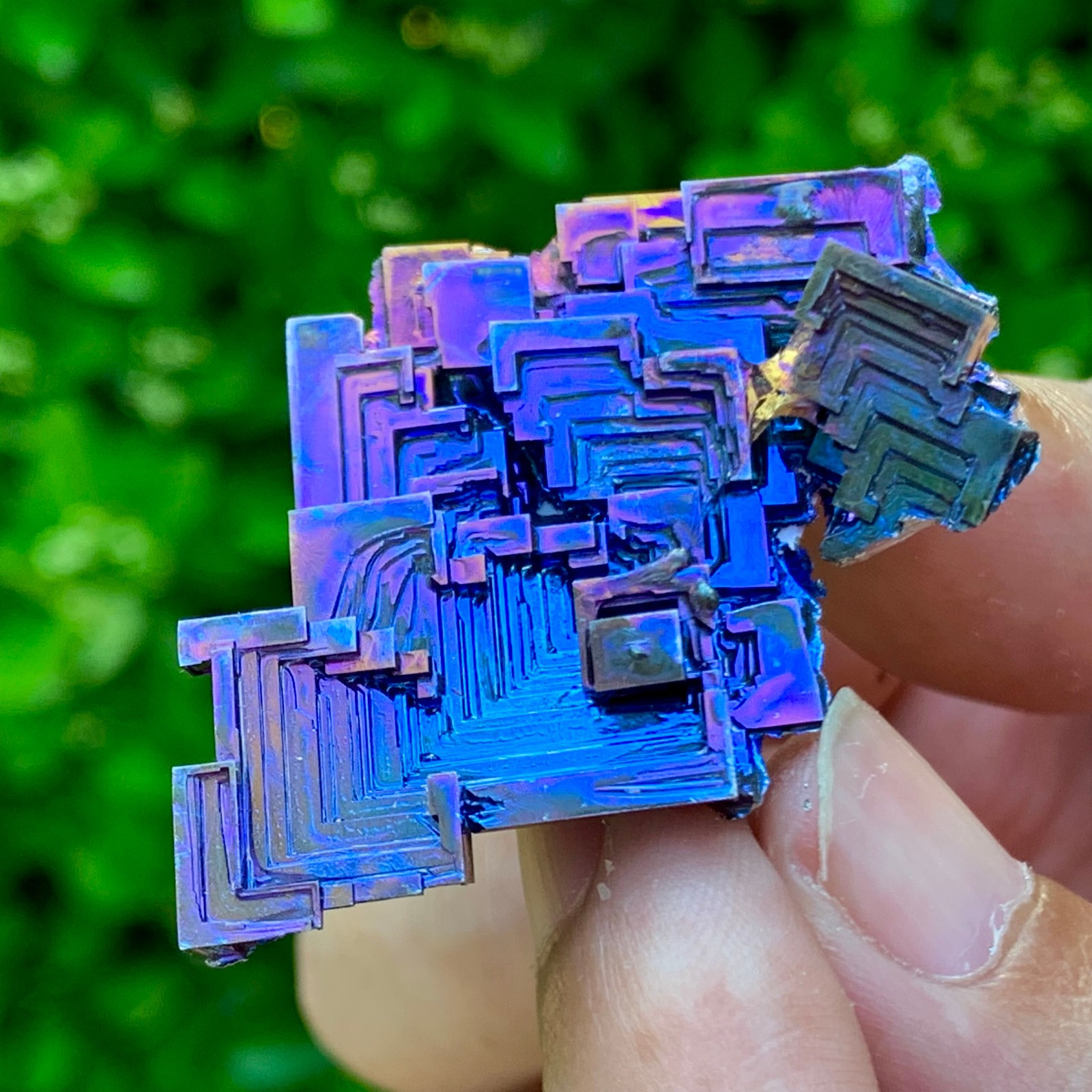 36G ram Bismuth rainbow crystal elementBi gemstone Mineral specimen healing