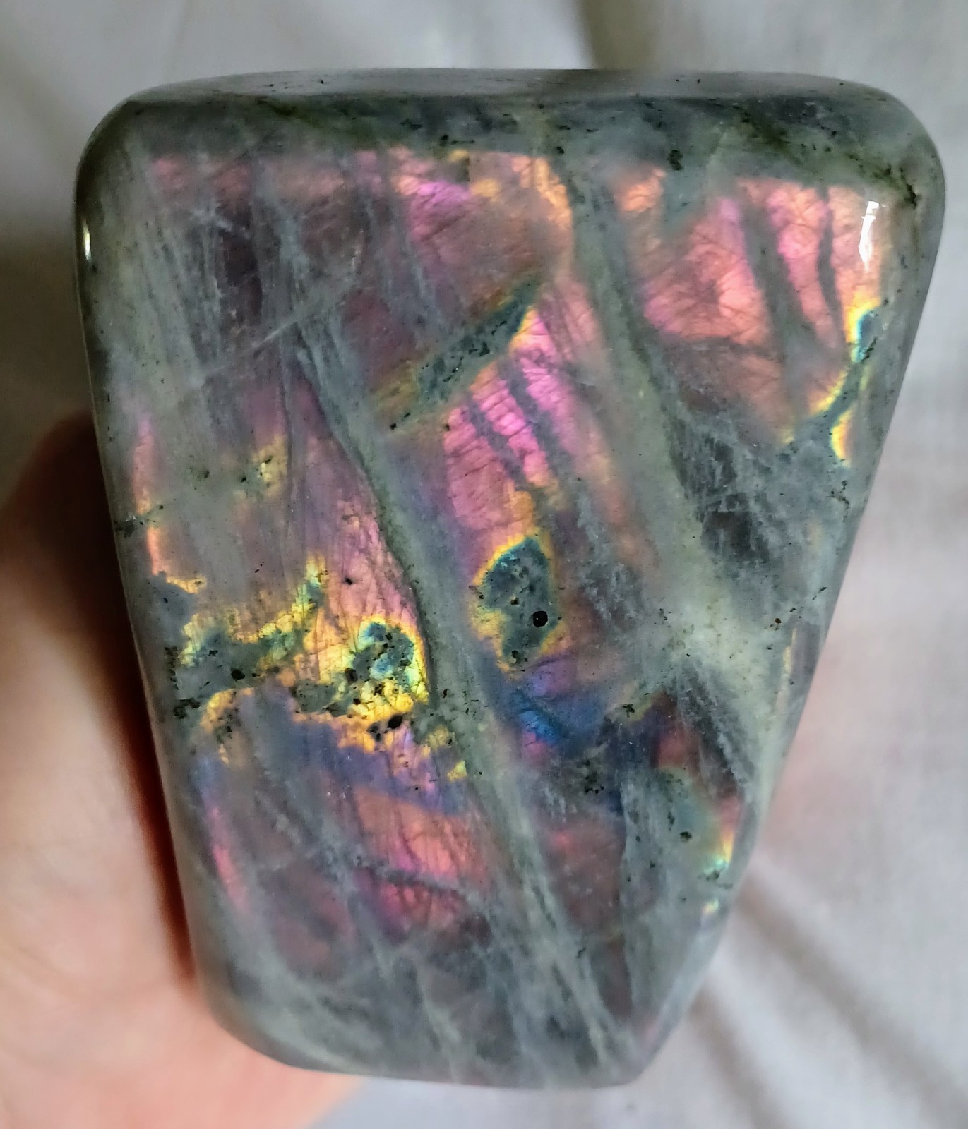 HUGE LABRADORITE ROCK! NATURAL MAGIC GEOLOGY POLISHED REIKI QUARTZ CRYSTAL STONE