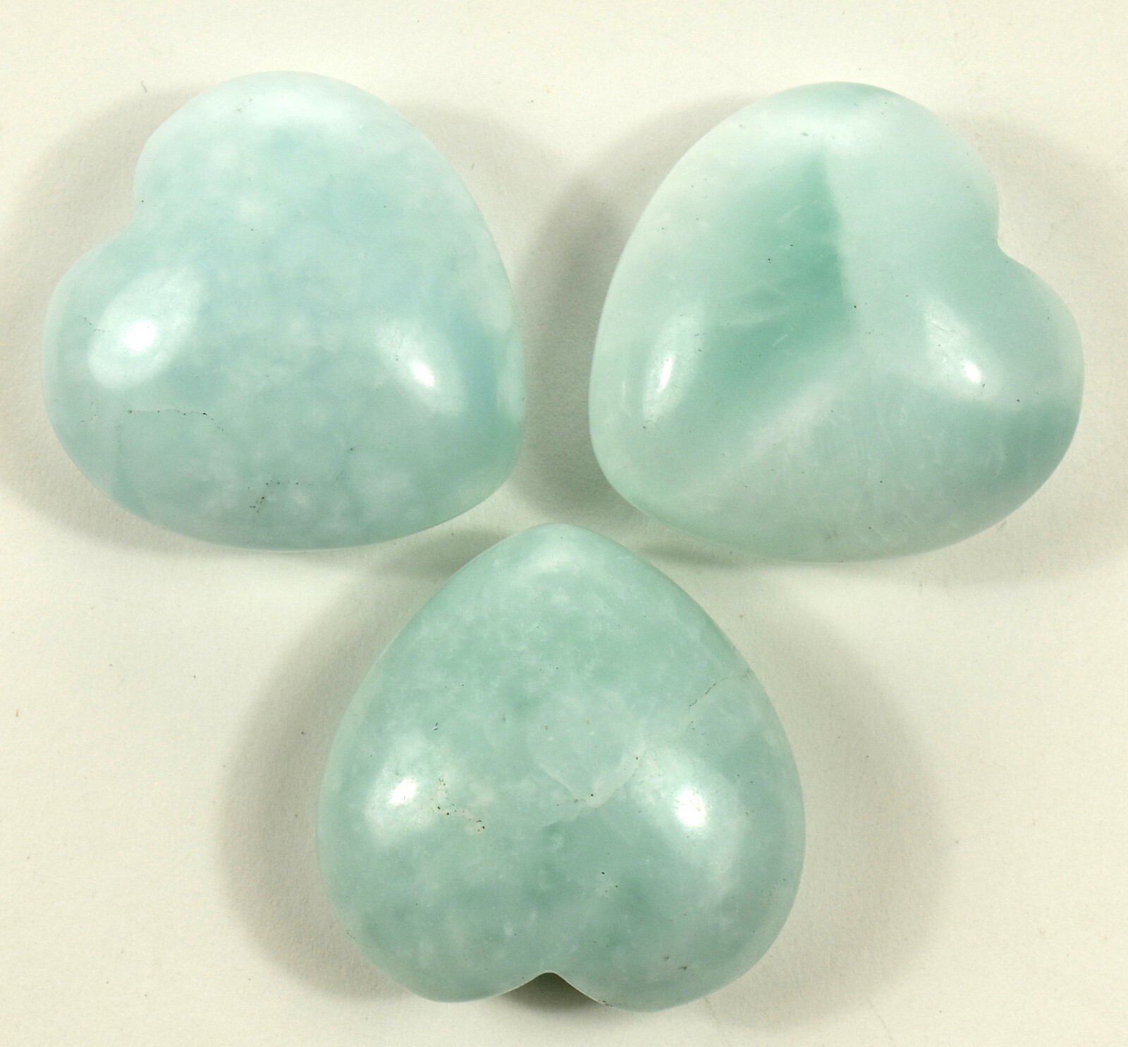 30mm Blue Aquamarine Puffy Heart Natural Beryl Gemstone Crystal – Brazil (1PC)