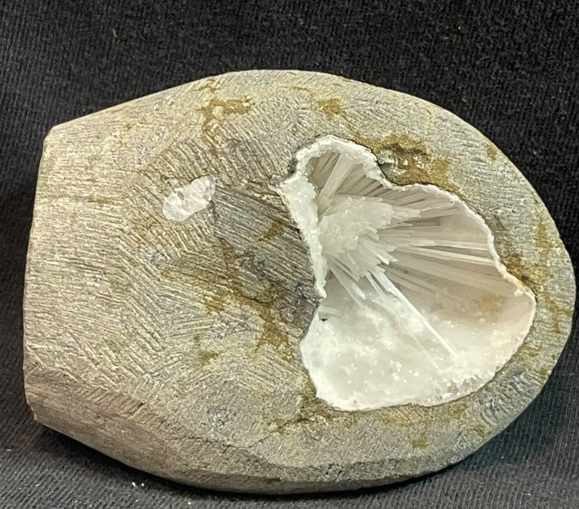 Scolecite bow in geode formation stunning specimen