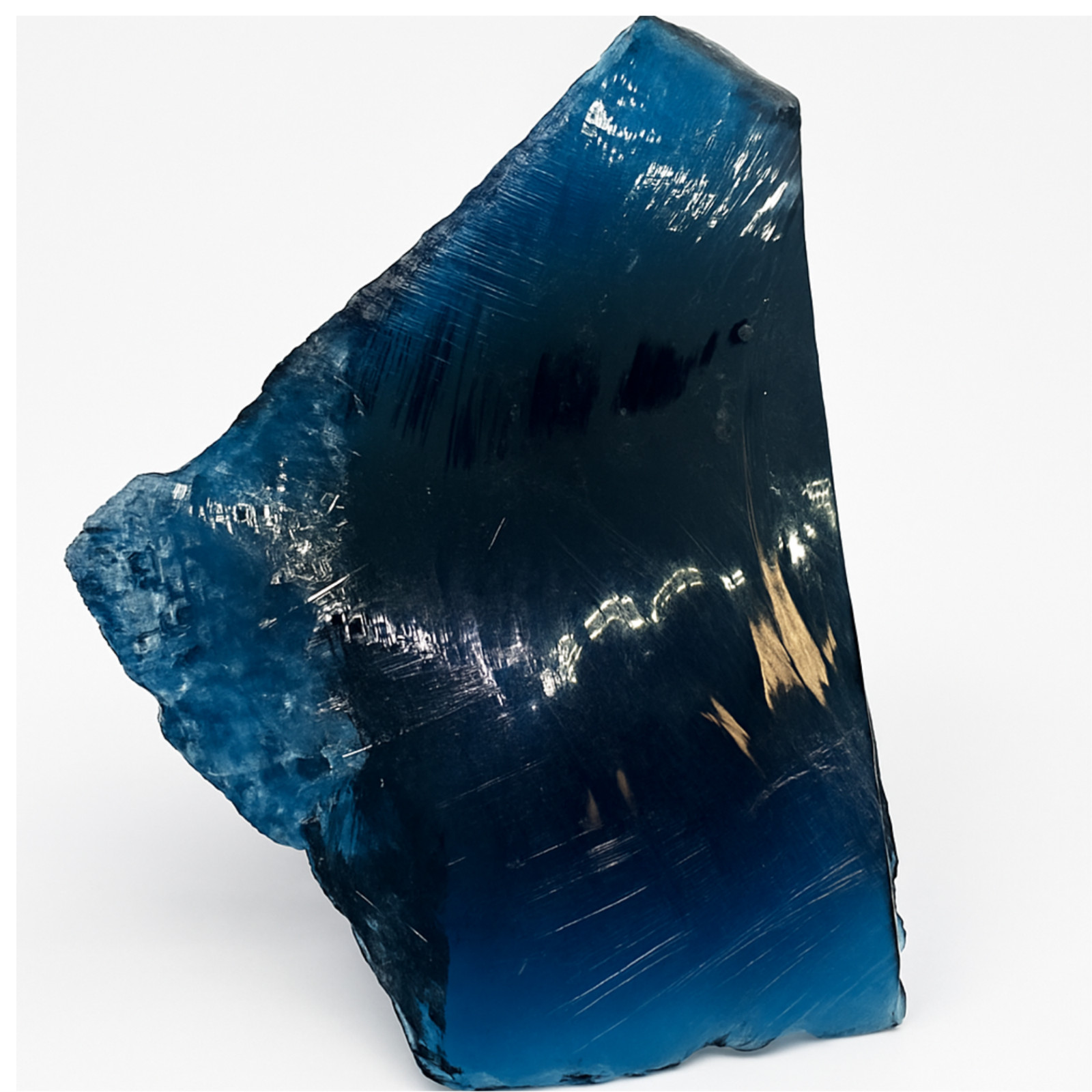 550-650CT Raw Blue Obsidian Crystal | Natural Rough Gemstone for Energy