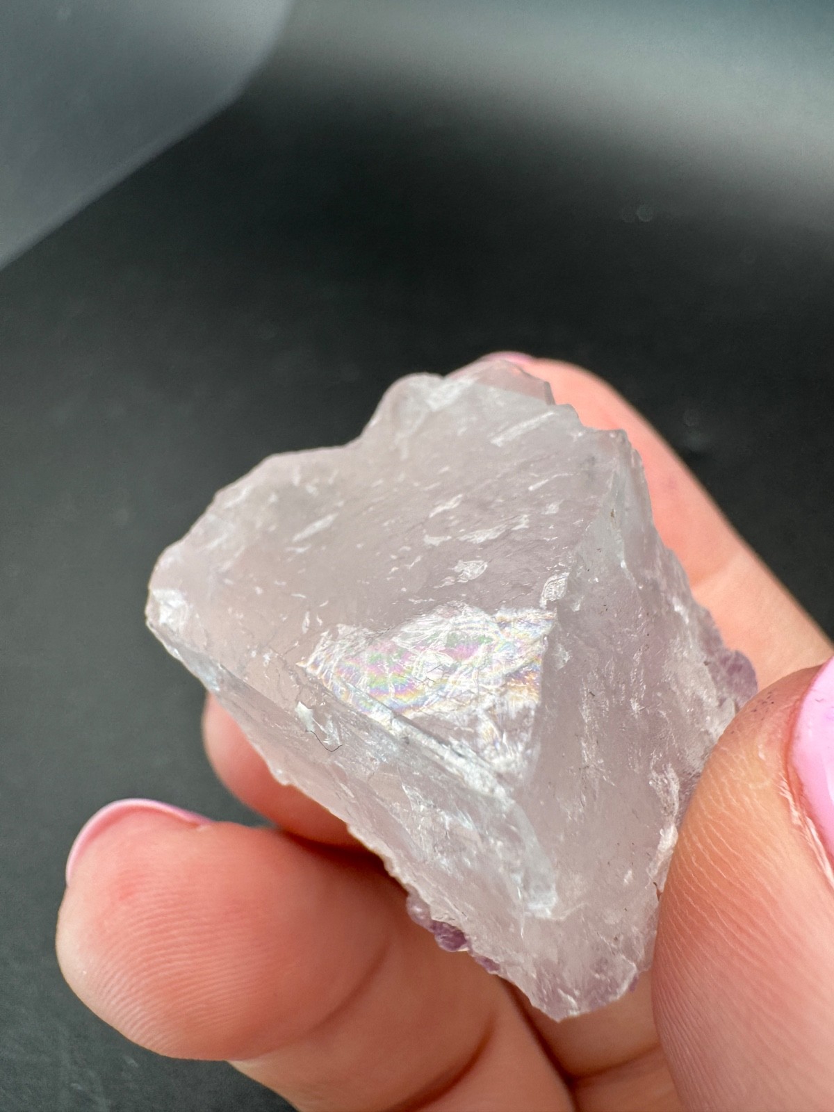 6836 NEW Database Fluorite Purple Triangle Yun Nan in Perky Box 34g