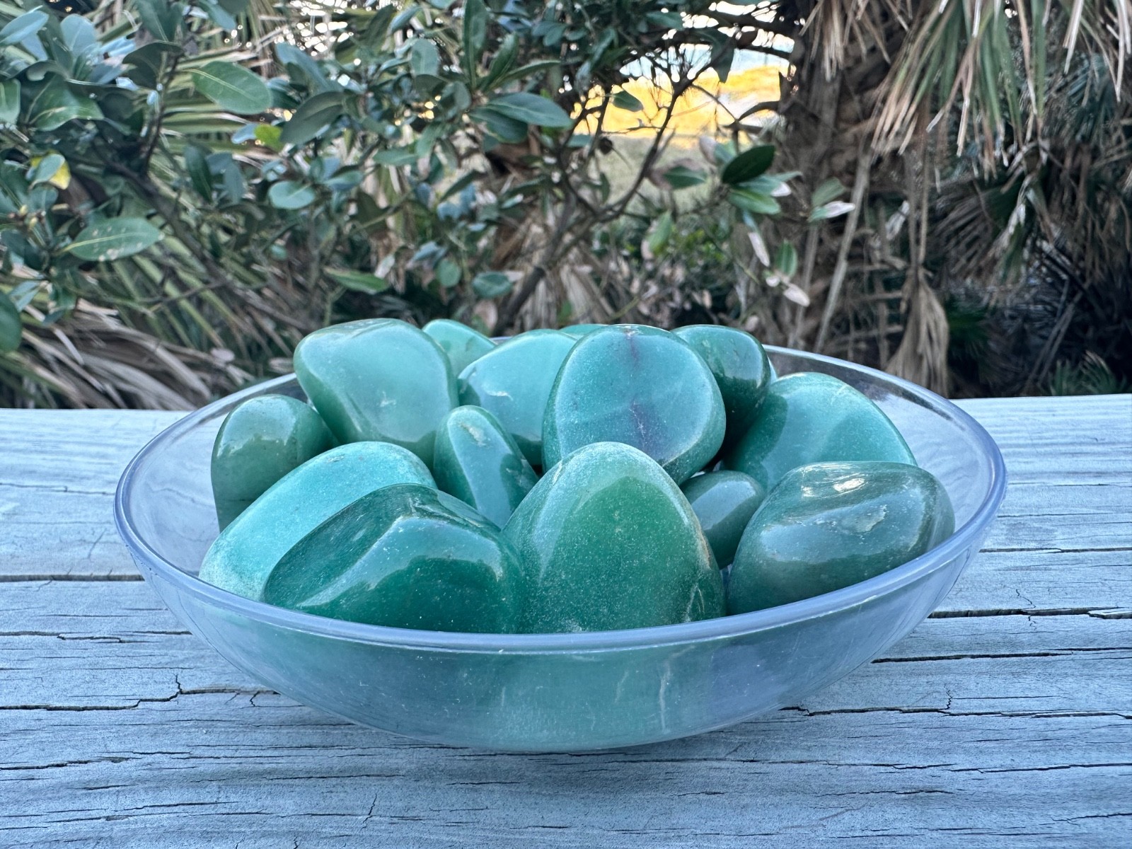 1/2 lb Green Aventurine Tumbled Stones – Bulk Polished Green Crystals Lot (8 oz)