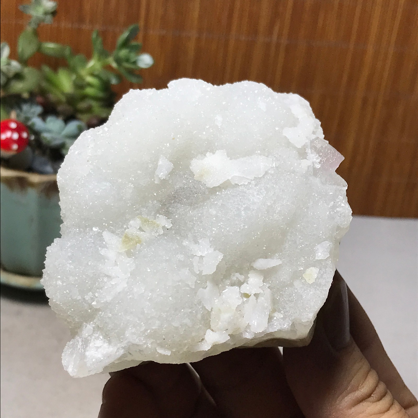 99-68-72mm Natural Light purple calcite fluorite Mineral Specimen 237g A6071