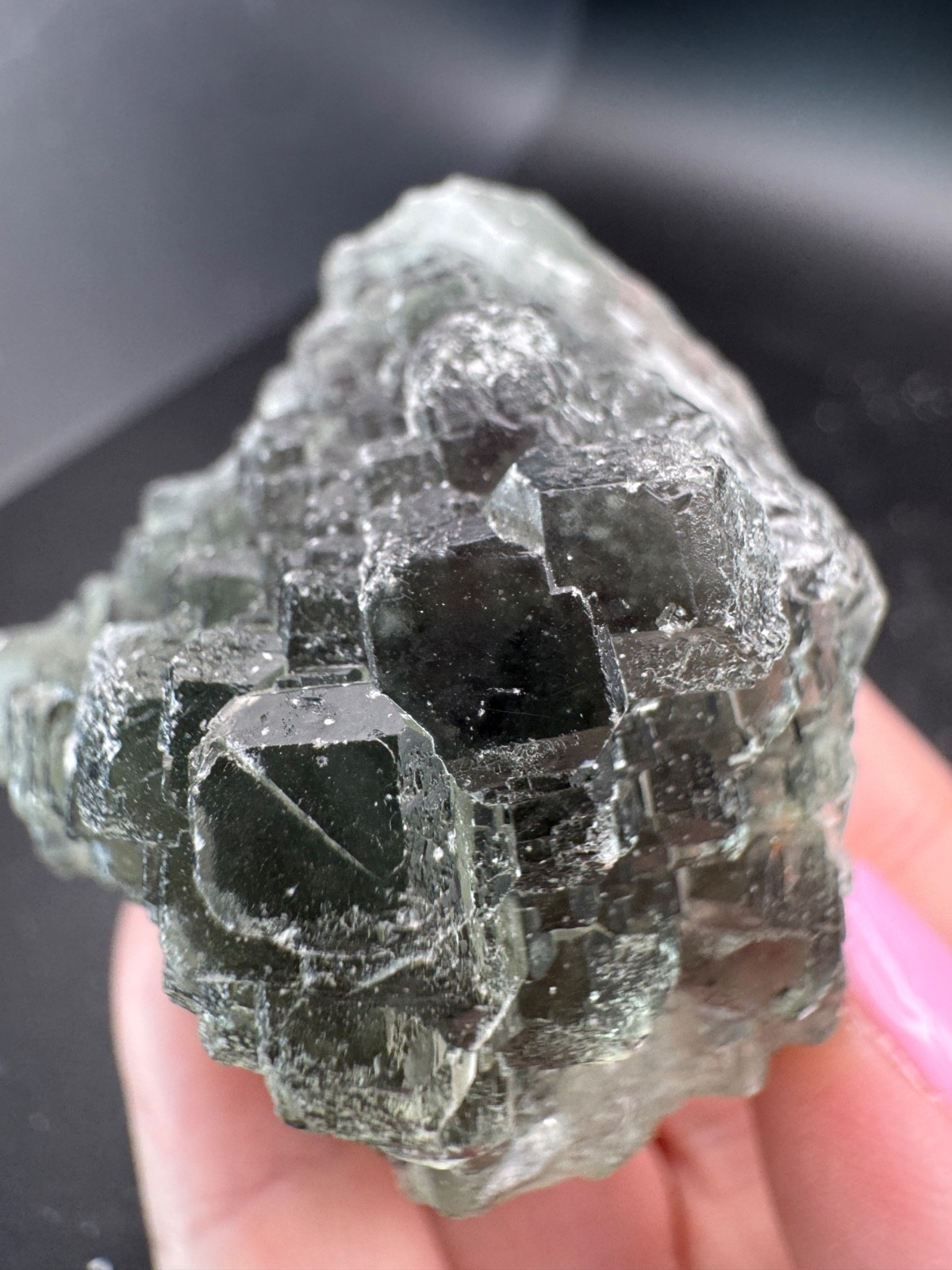6692 Excellent Green Stepped Fluorite Fu Jian 152g