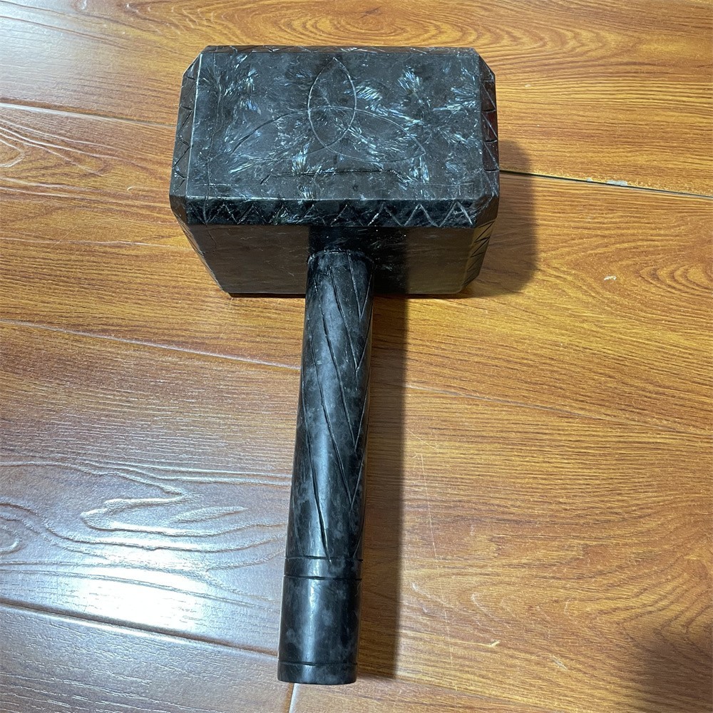 28.4LB 16.3″ Natural Garnet Large Hammer Crystal Heal Carving Quartz Decor