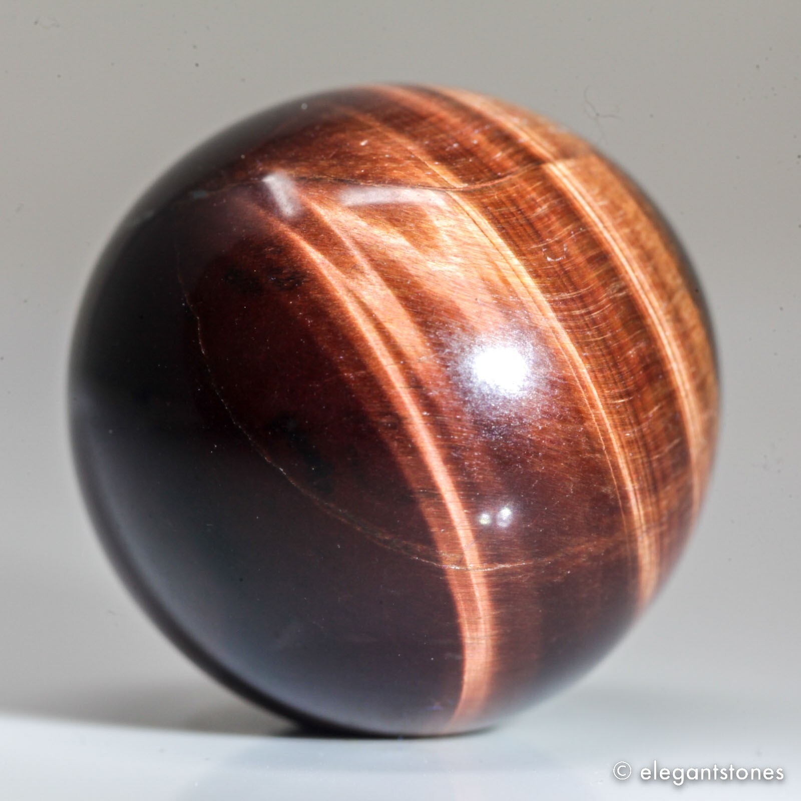 24g26mm Red Tiger Eye Sphere Crystal Ball Natural Quartz Healing Gemstone Chakra
