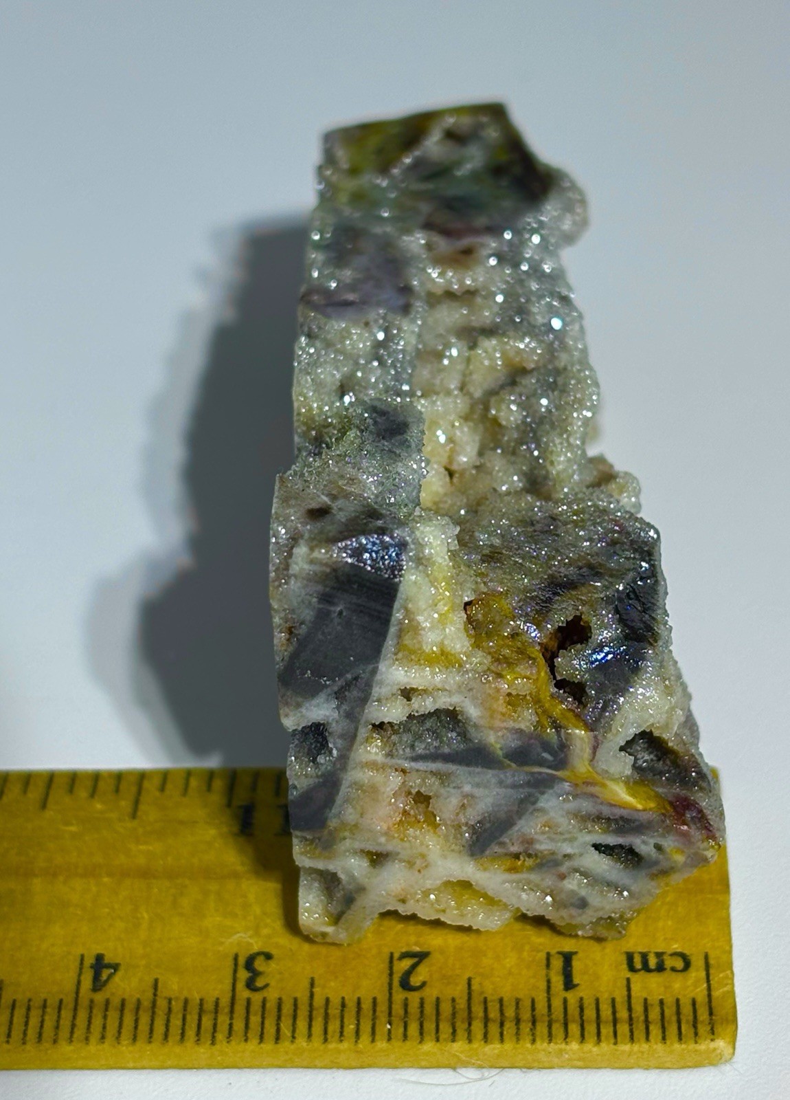 Rainbow Sphalerite Crystal Tower Point Colourful Metallic Lustre Stone 80x32mm