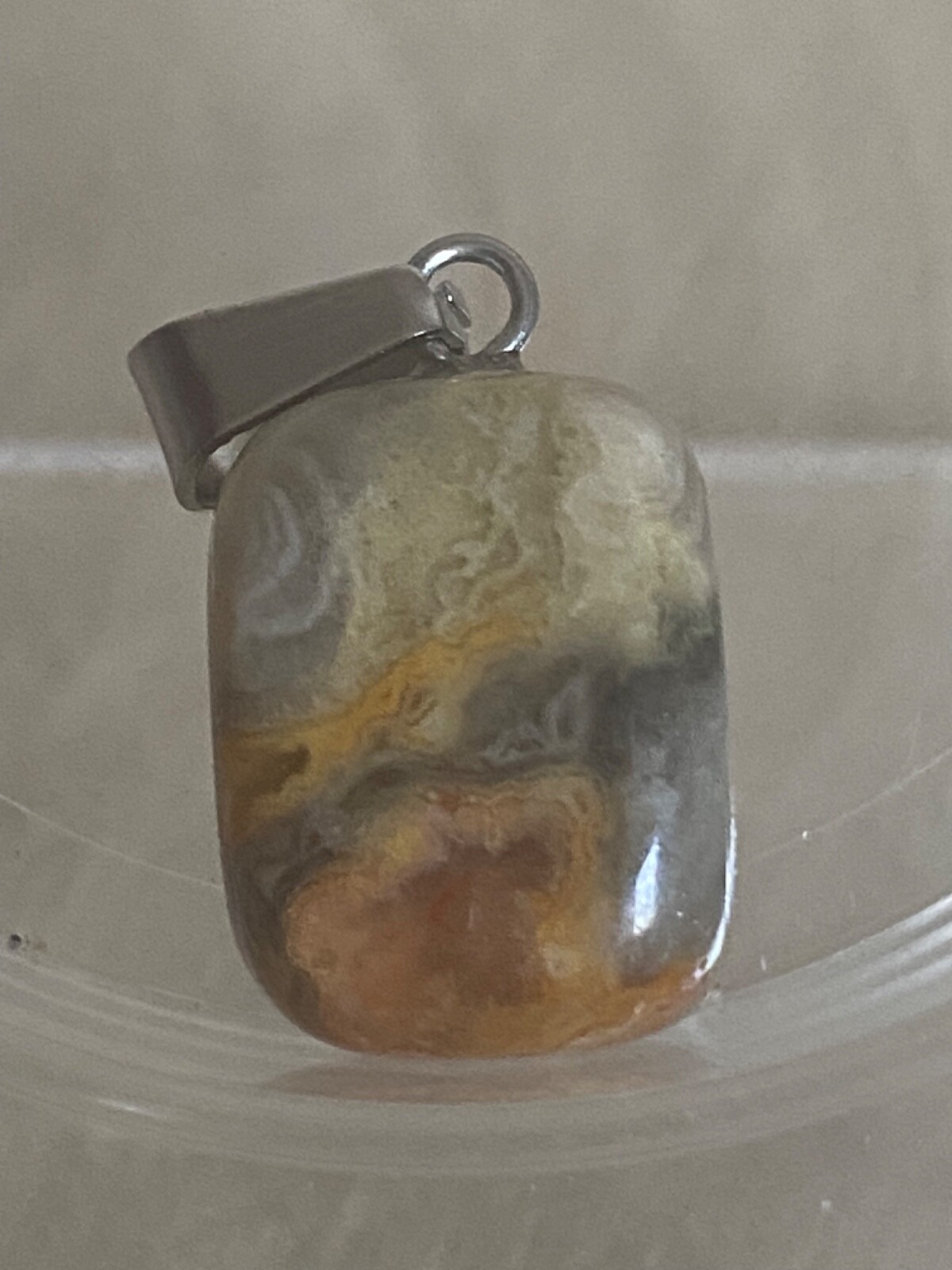 Natural Gemstone Crystal Chakra Irregular Shape Tumbled Stone Pendant