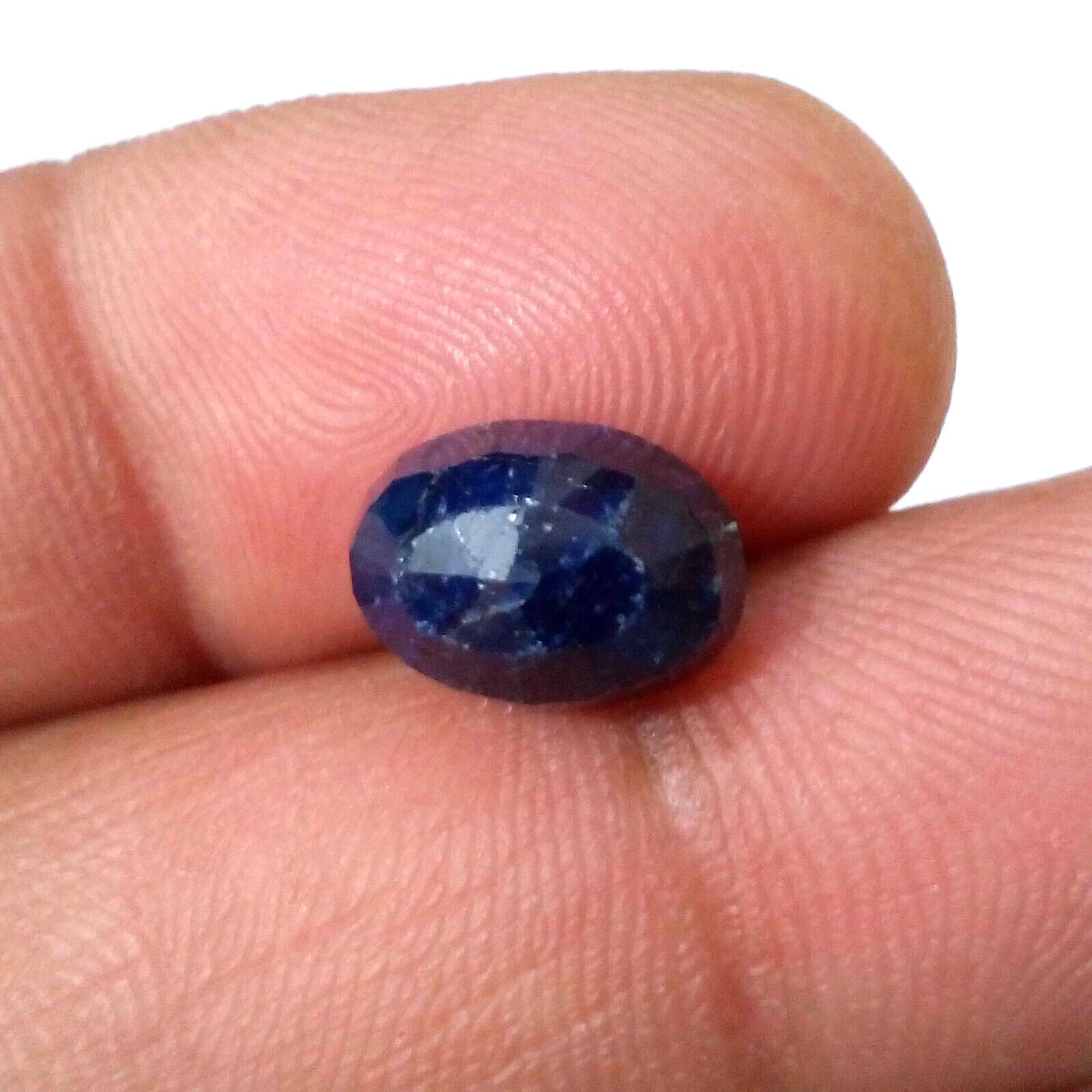 Stunning Rare Quality Blue Sapphire Faceted Oval Shape 6 Crt Huge Loose Gemstone