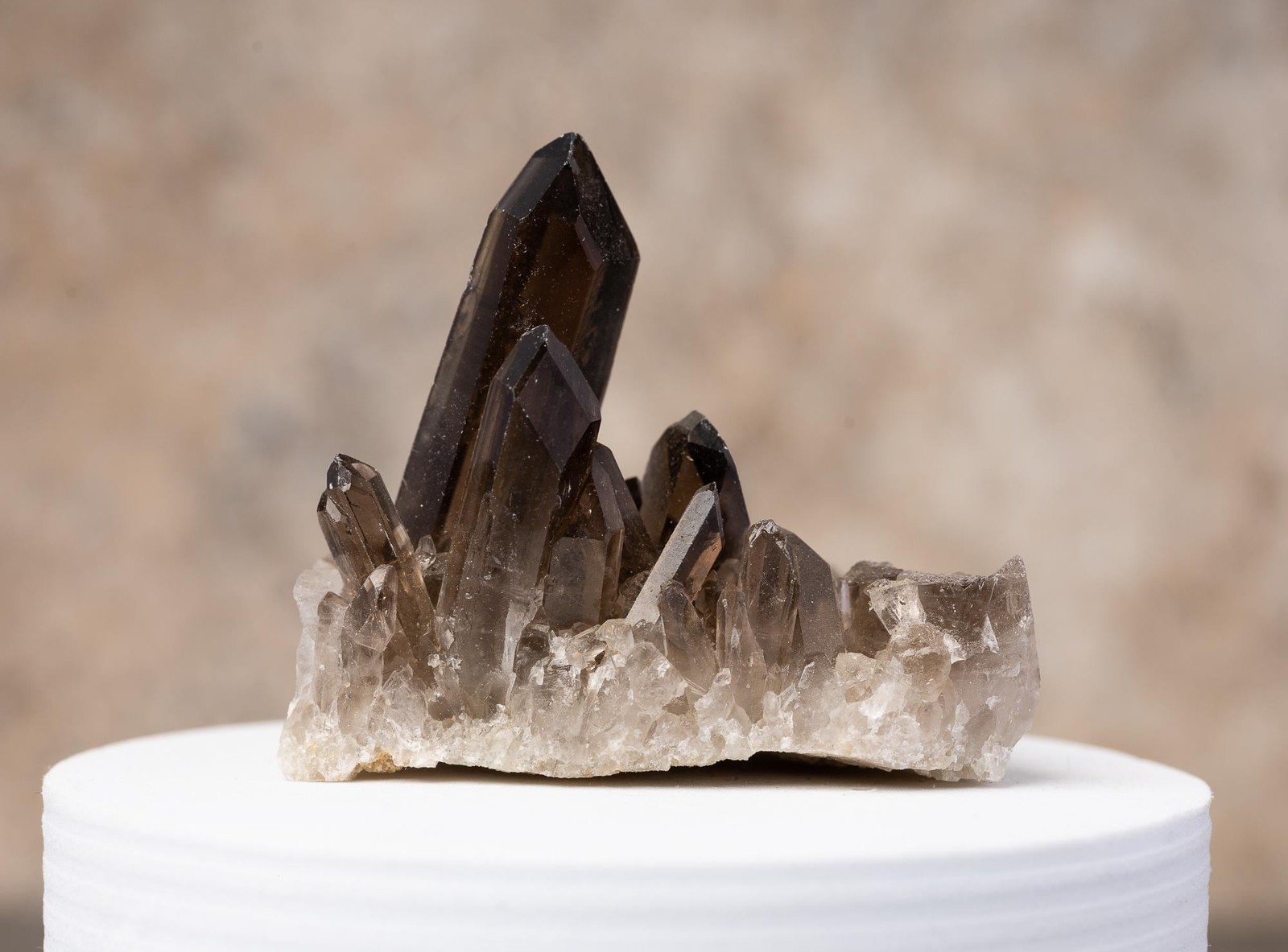 Smoky Quartz Cluster Natural Crystal Point Rough Quartz Specimen Gift Decor