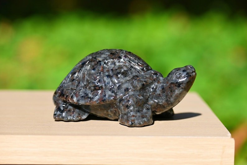 3.8″ Natural Yooperlite Tortoise Carved Reiki Healing Decor crystal Gift 1pc
