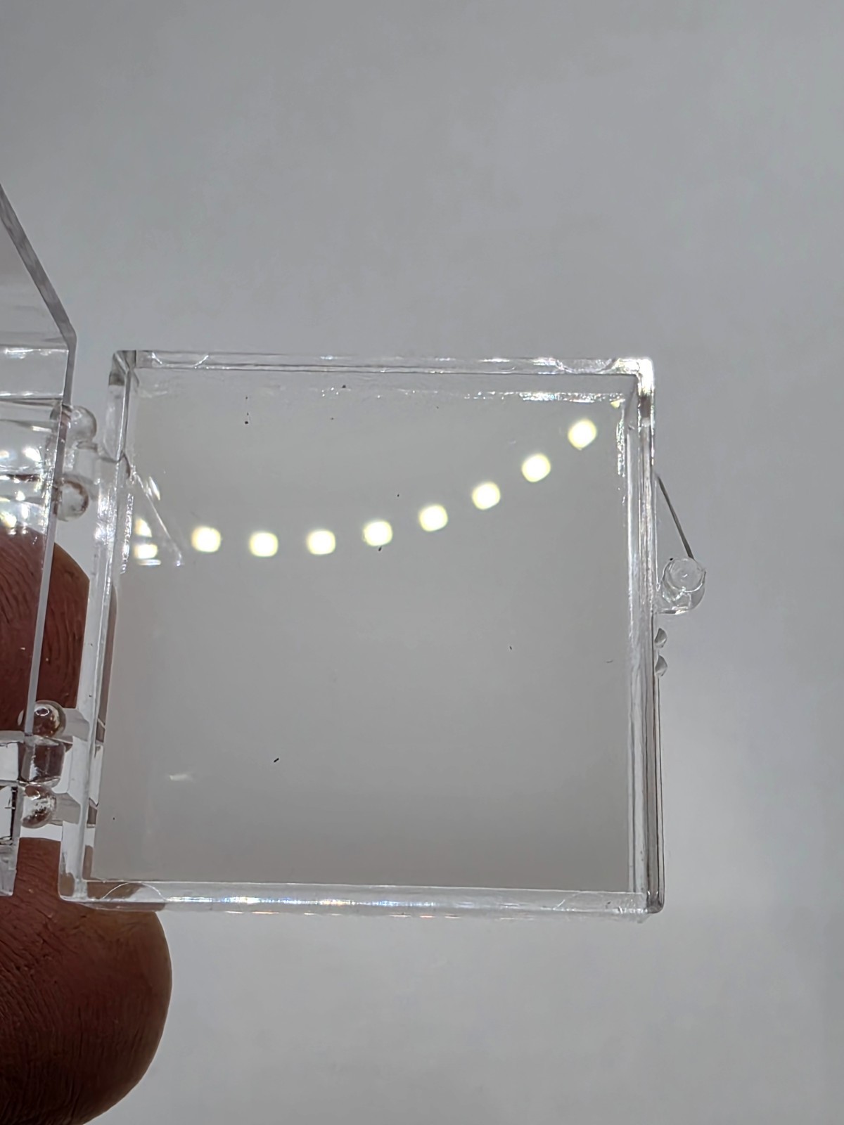 40 Pack Clear Perky Display Boxes Specimen Cases for Minerals New Style With Ins