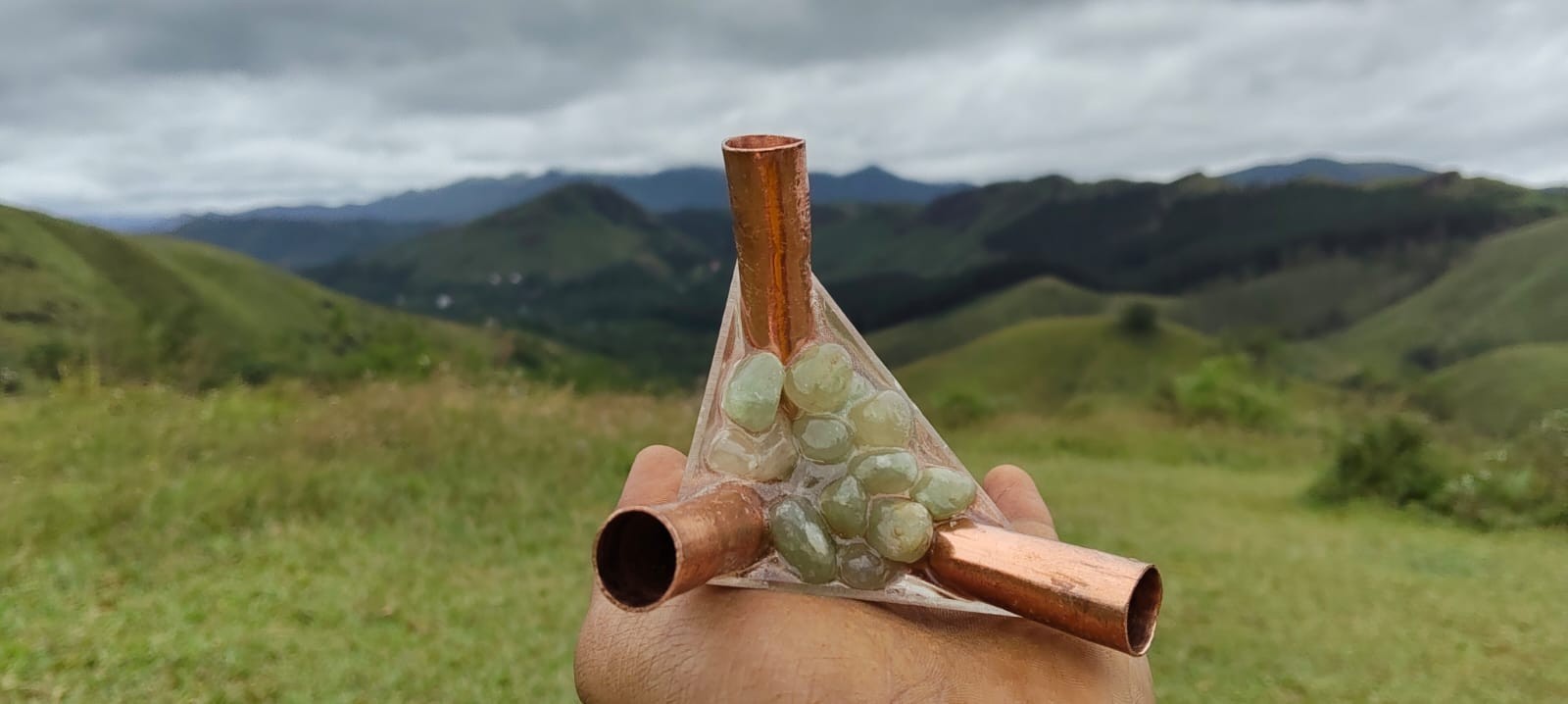 Nubian 14mm Copper Orgonite Pyramid Connector Kit – without main pipes
