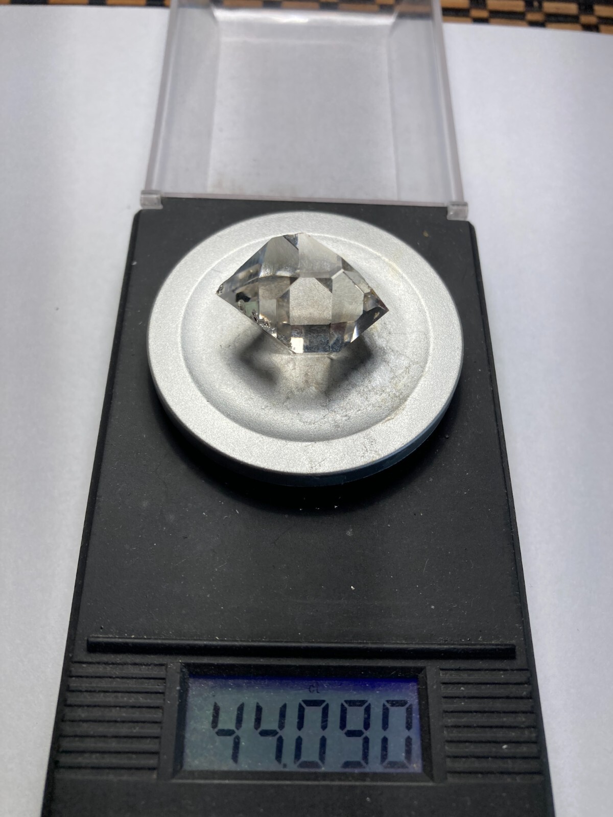 Herkimer NY AA + Diamond NEW TREASURE BOX 26mm x 21mm, 44.09 ct sec C4