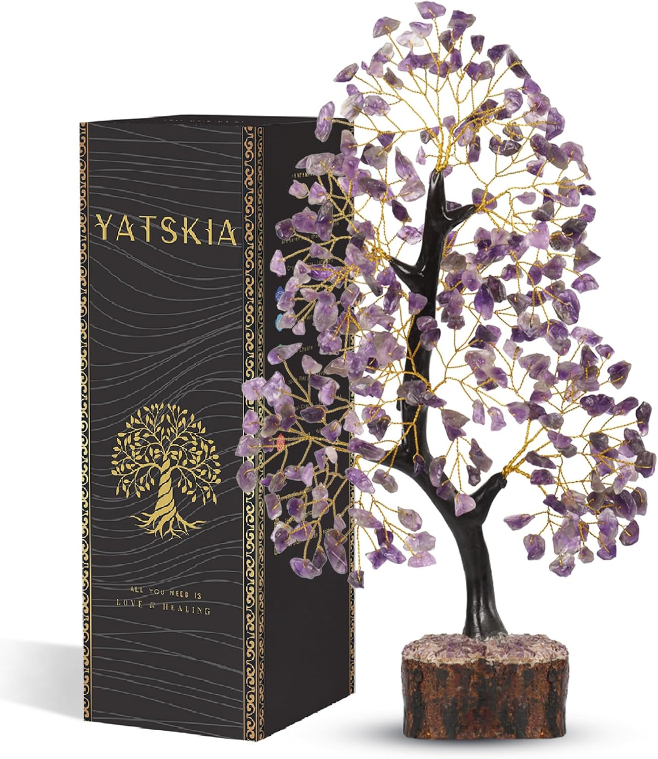 Amethyst Crystal Tree of Life, Purple Tree, Crystal Decor, Chakra Tree, Healing
