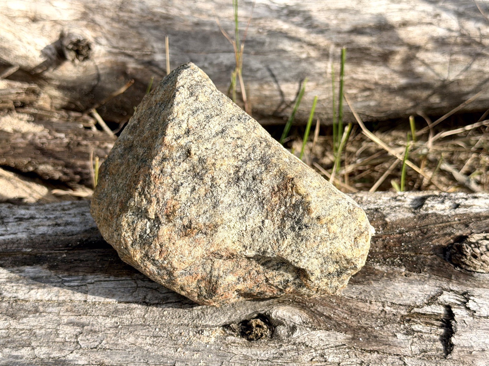 Natural Lake Michigan Rock Speckled Granite With Pink Hue Large LOOK! 👀 2.7lb+