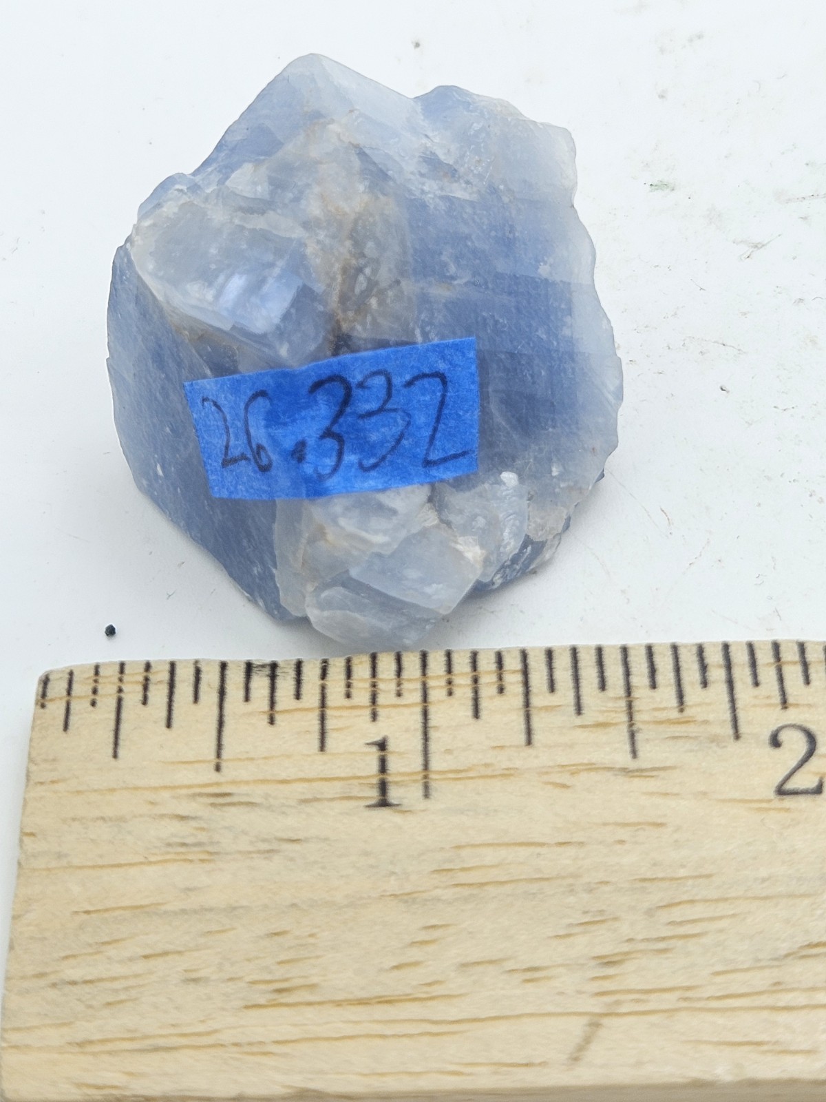 Natural Blue Calcite Raw Stone – Large Unpolished Sky Blue Crystal Chunk