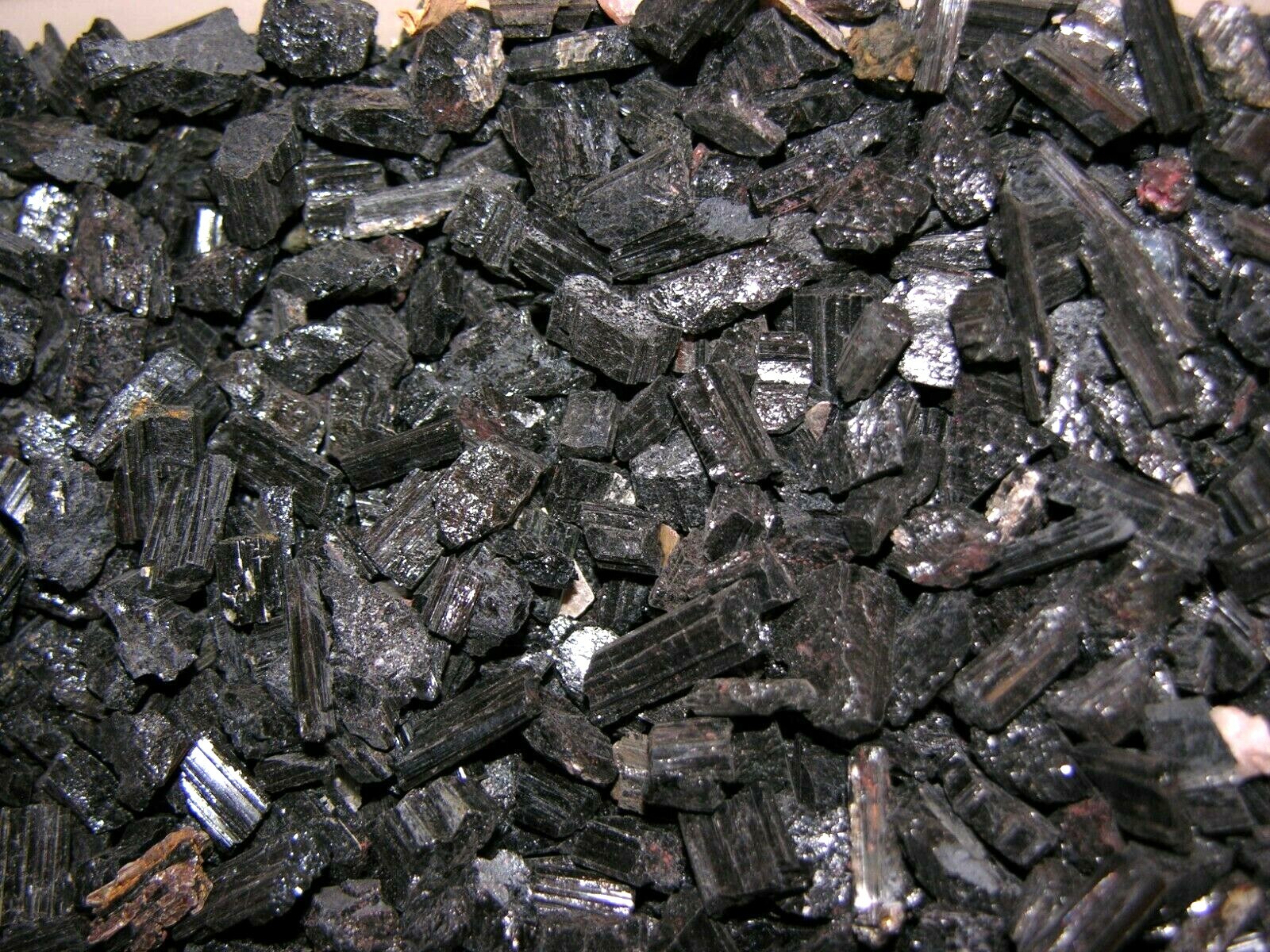 Black Tourmaline crystal pieces Brazil 5 to 20mm 1/4 pound
