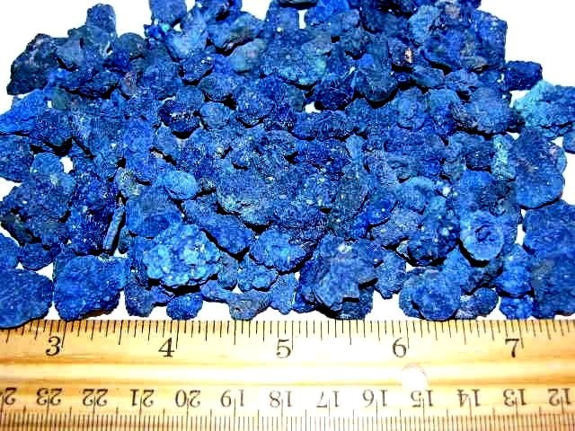 Azurite crystal clusters blue all natural Arizona 1/4-5/8 inch 15 piece lot