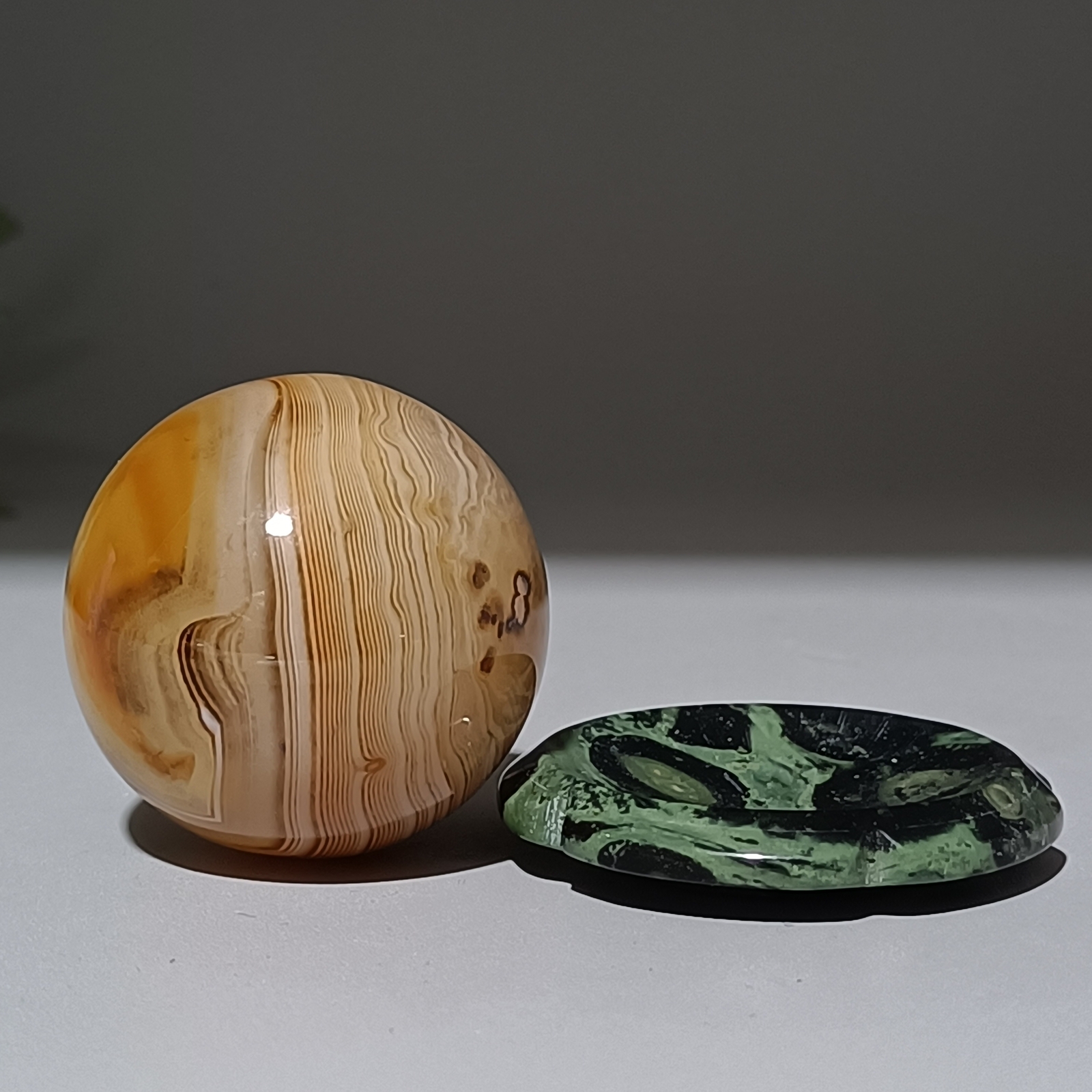 32MM Natural agate Quartz Sphere Healing Crystals Ball reiki gift+stand